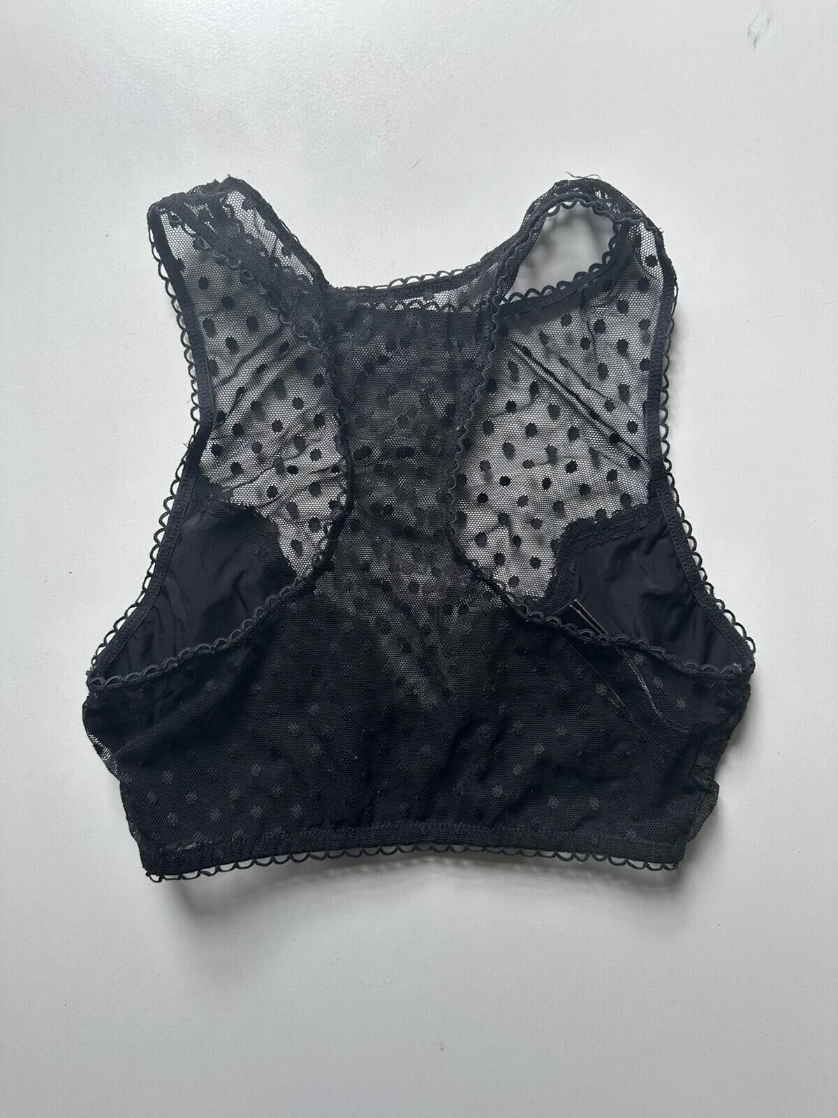 Other Victoria Secret Black Lace Crop Top Size XS / US 0-2 / IT 36-38 - 2 Thumbnail