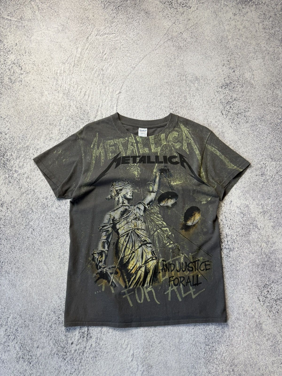 Metallica Metallica And Justice For All Vintage Rock Band Overprinted Size US S / EU 44-46 / 1 - 4 Thumbnail