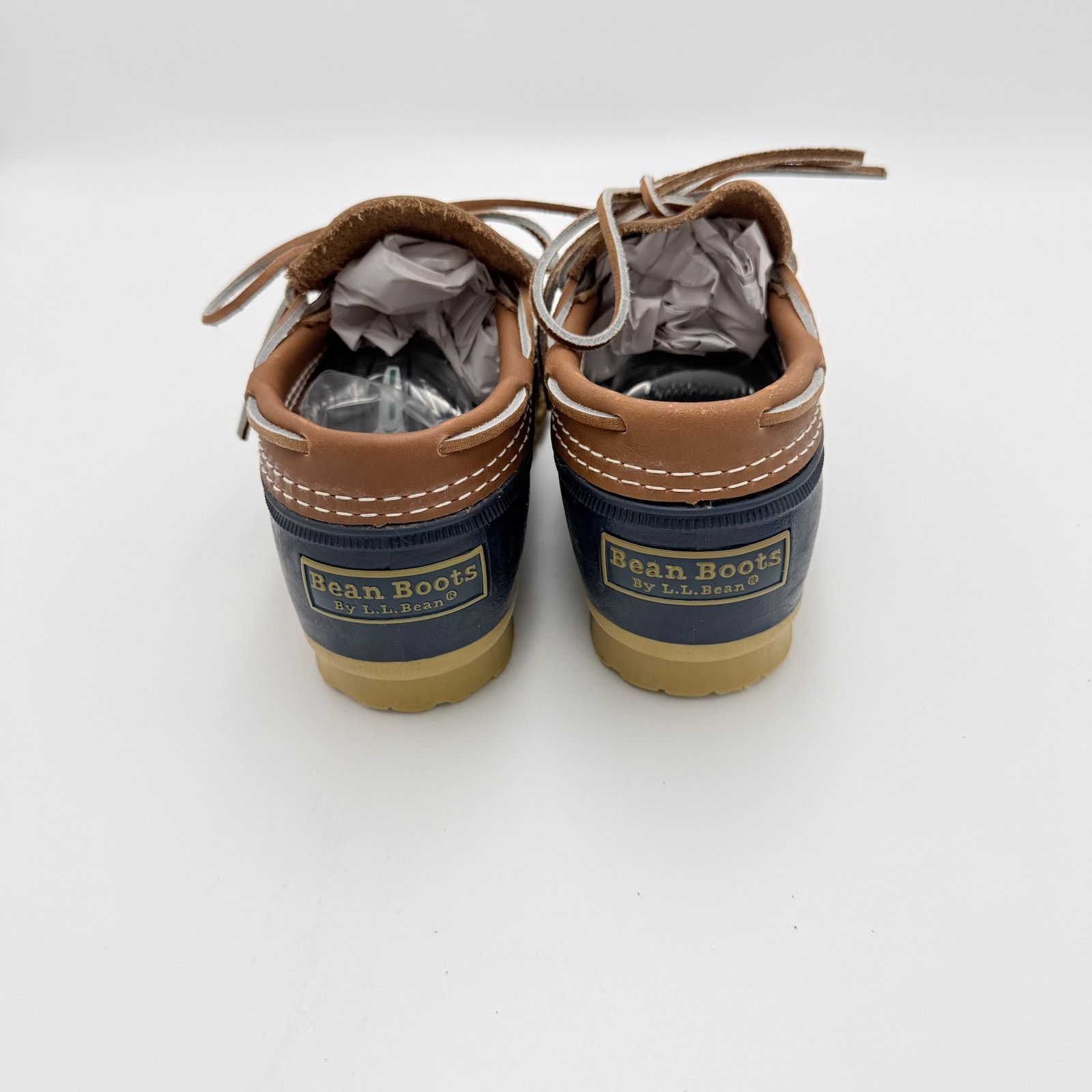 L.L. Bean L.L.Bean Rubber Gumshoe Bean Boots Navy/Tan Women's Size 8 Size US 8 / IT 38 - 4 Thumbnail