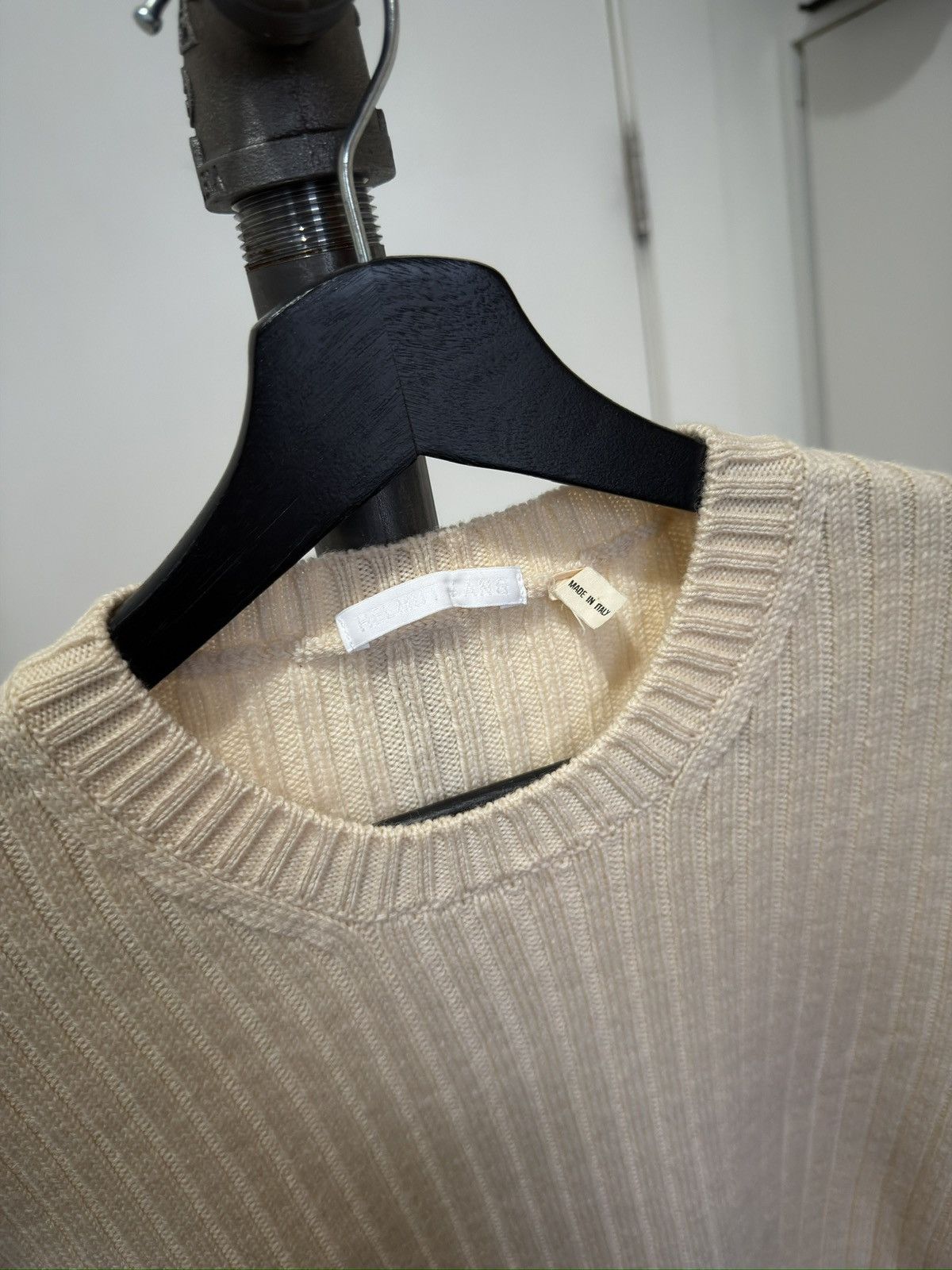 Helmut Lang AW99 Ivory Ribbed Sweater Size US S / EU 44-46 / 1 - 3 Thumbnail