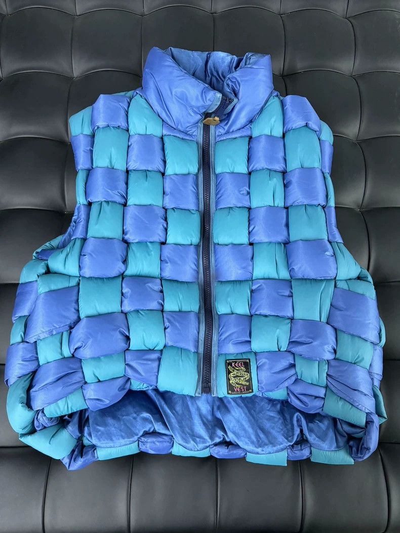 Kapital Classic Blue Vest with Unique Padded Design - dmc Size US M / EU 48-50 / 2 - 1 Thumbnail