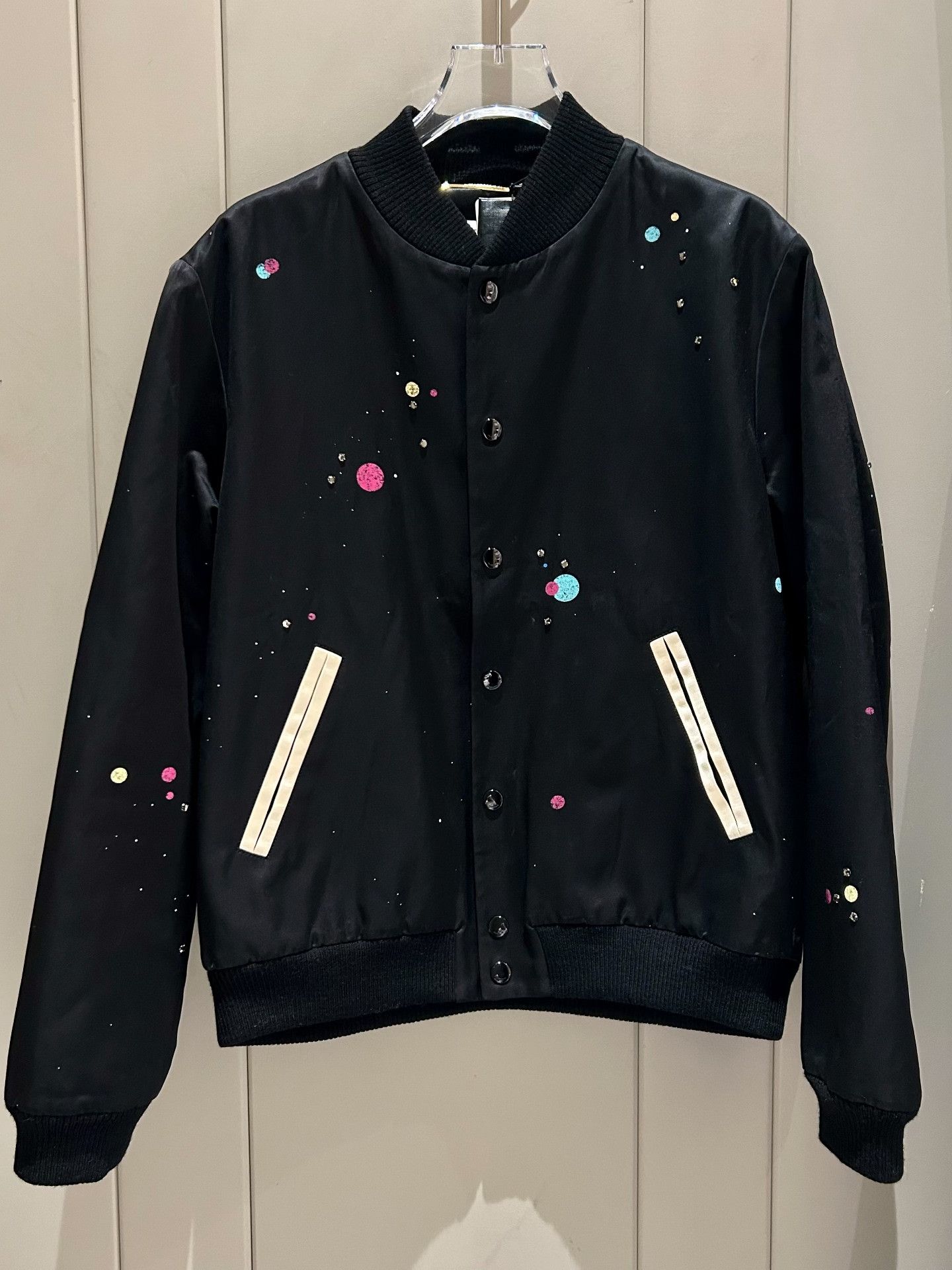 Saint Laurent Paris Saint Laurent Women's Starry Print Jacket Size S / US 4 / IT 40 - 1 Thumbnail