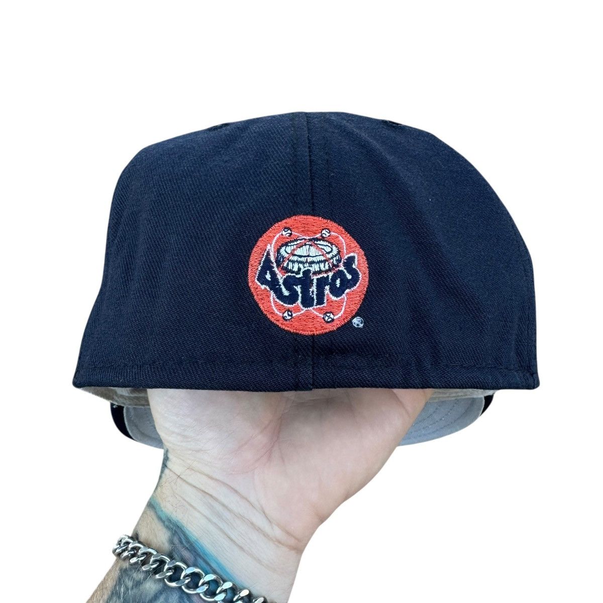 Pro Line vintage houston astros spell out pro line fitted hat small Size ONE SIZE - 3 Thumbnail