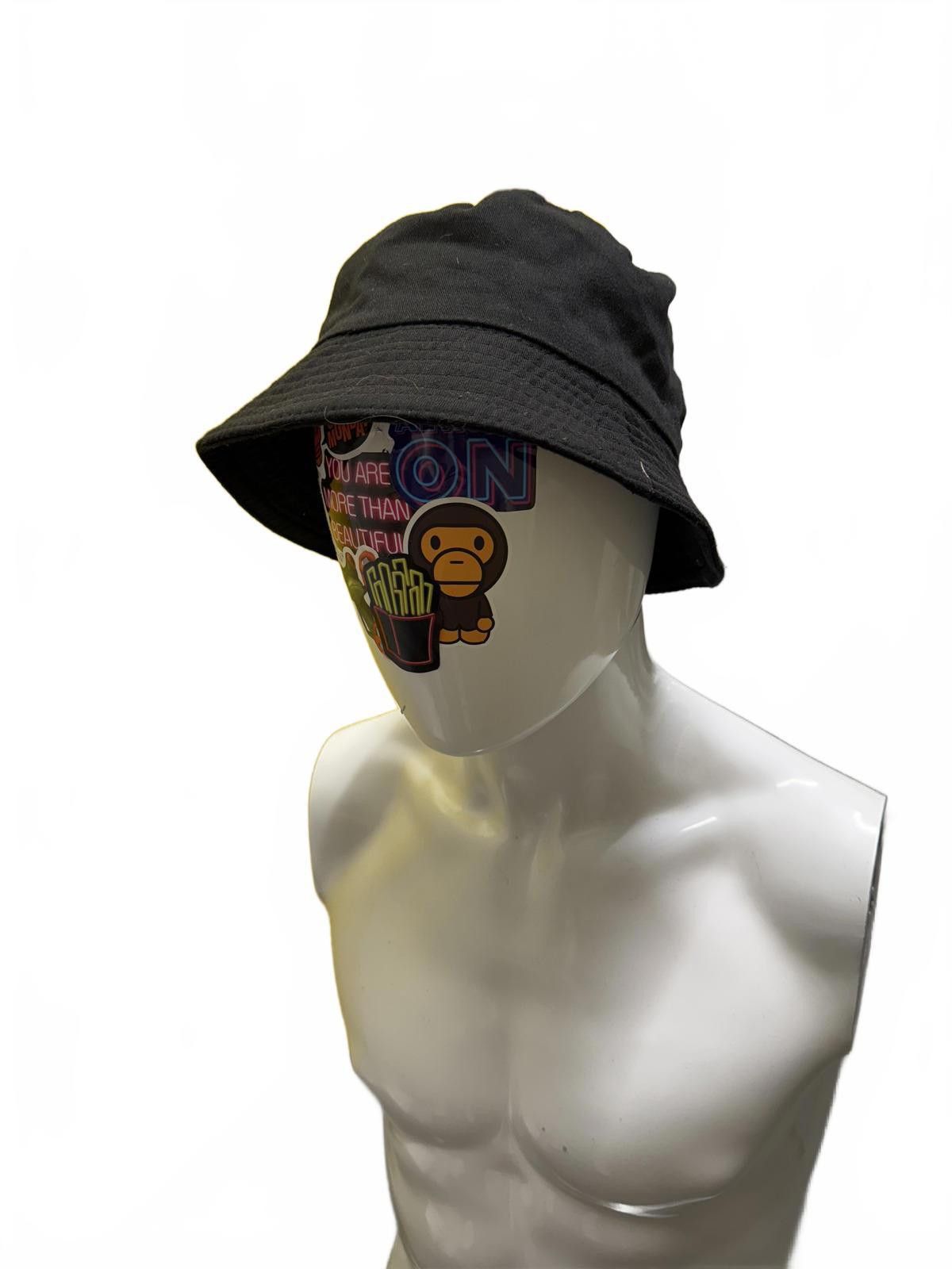 Designer Classic Black Bucket Hat Size ONE SIZE - 4 Thumbnail