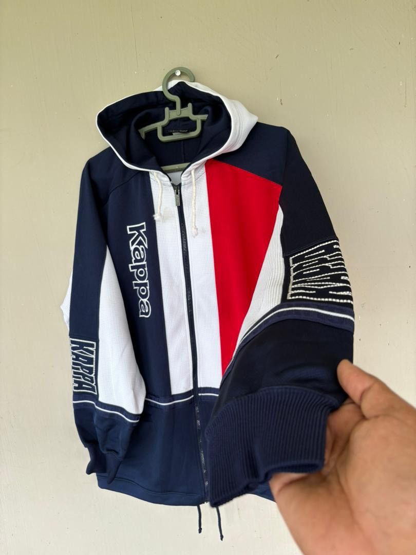 Kappa Vtg 90's Kappa Sweater Jacket France Flag Color Design Size US L / EU 52-54 / 3 - 3 Thumbnail