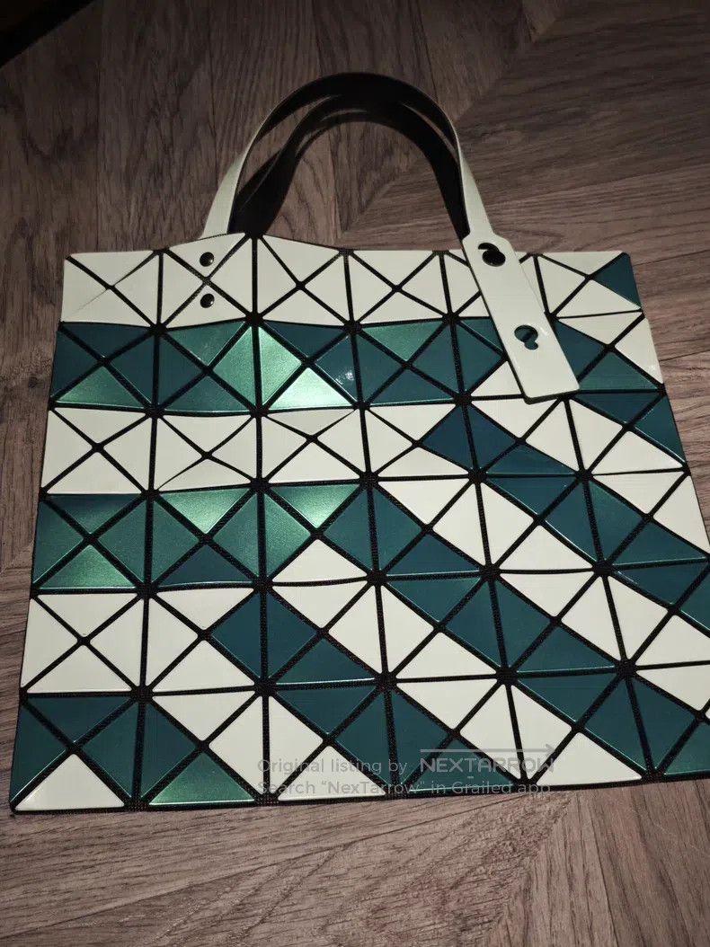 Issey Miyake Color Block Luminous Bag Pearlescent Green Co