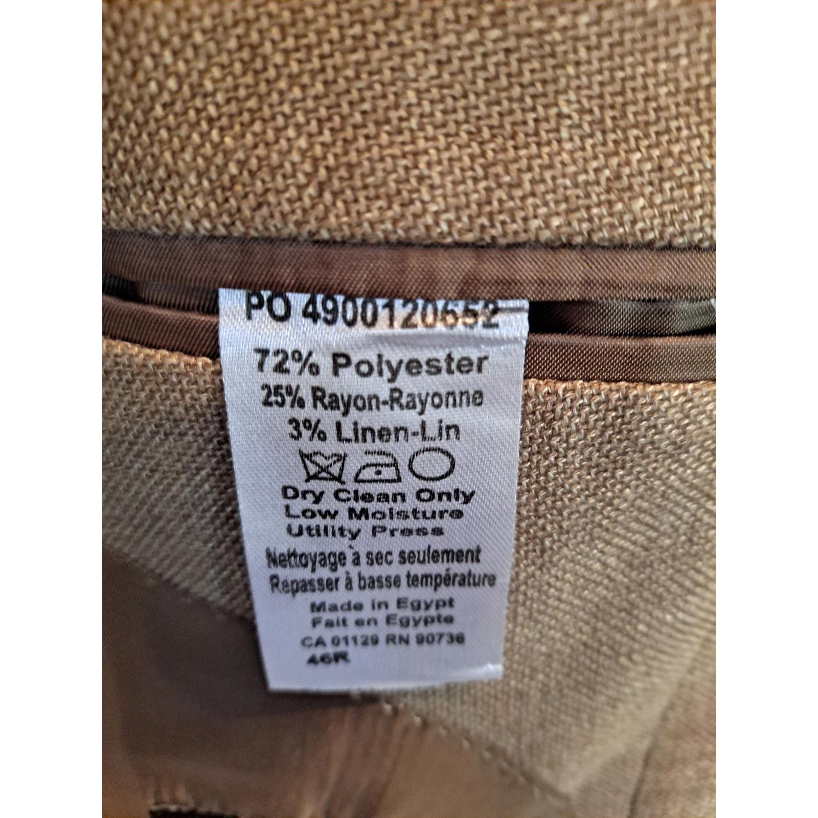 Lauren Ralph Lauren Lauren Ralph Lauren Tan Tweed 2 Button Blazer Size 46R Size 40R - 5 Thumbnail