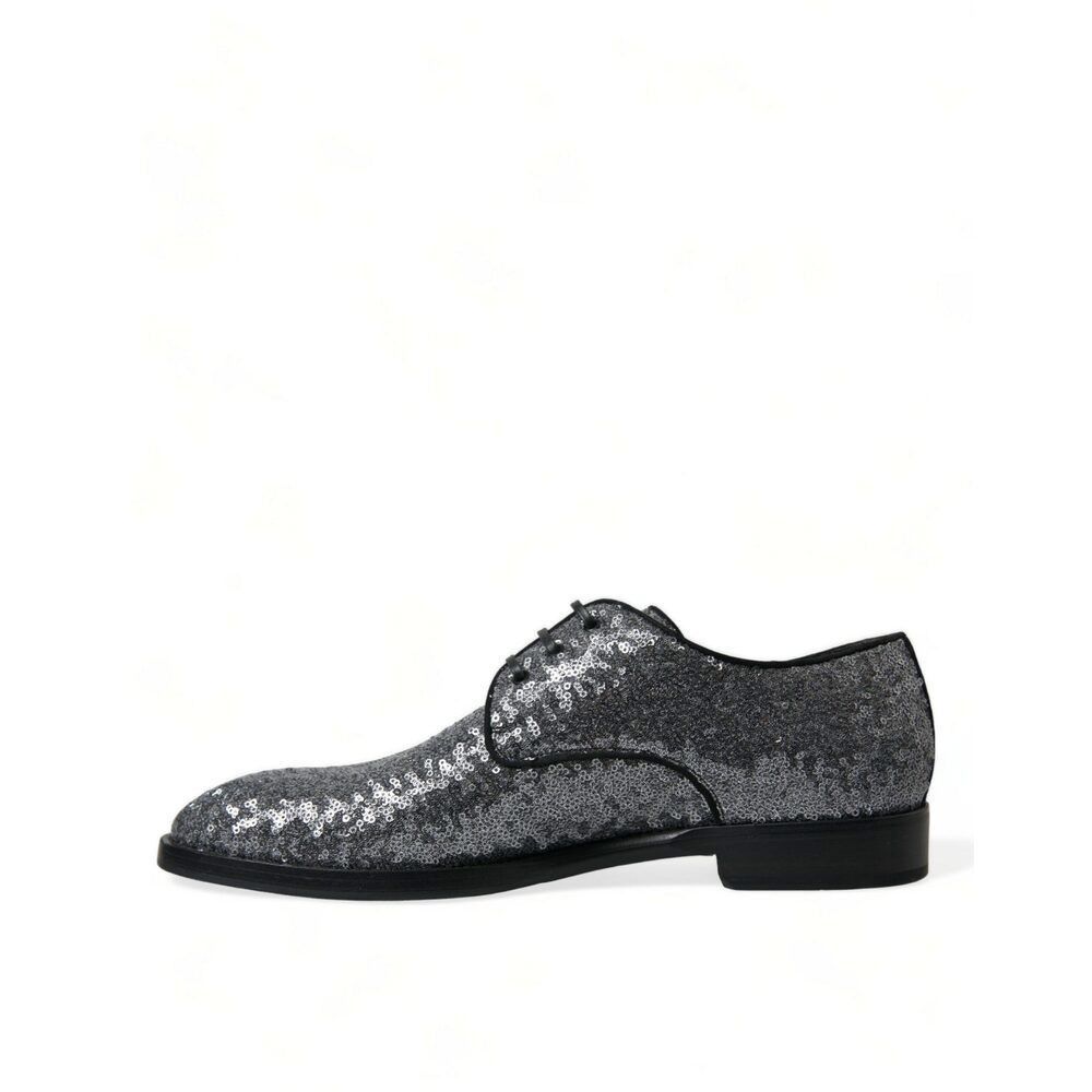 Dolce & Gabbana Dolce & Gabbana Exquisite Sequined Derby Dress Shoes Size US 6 / EU 39 - 5 Thumbnail