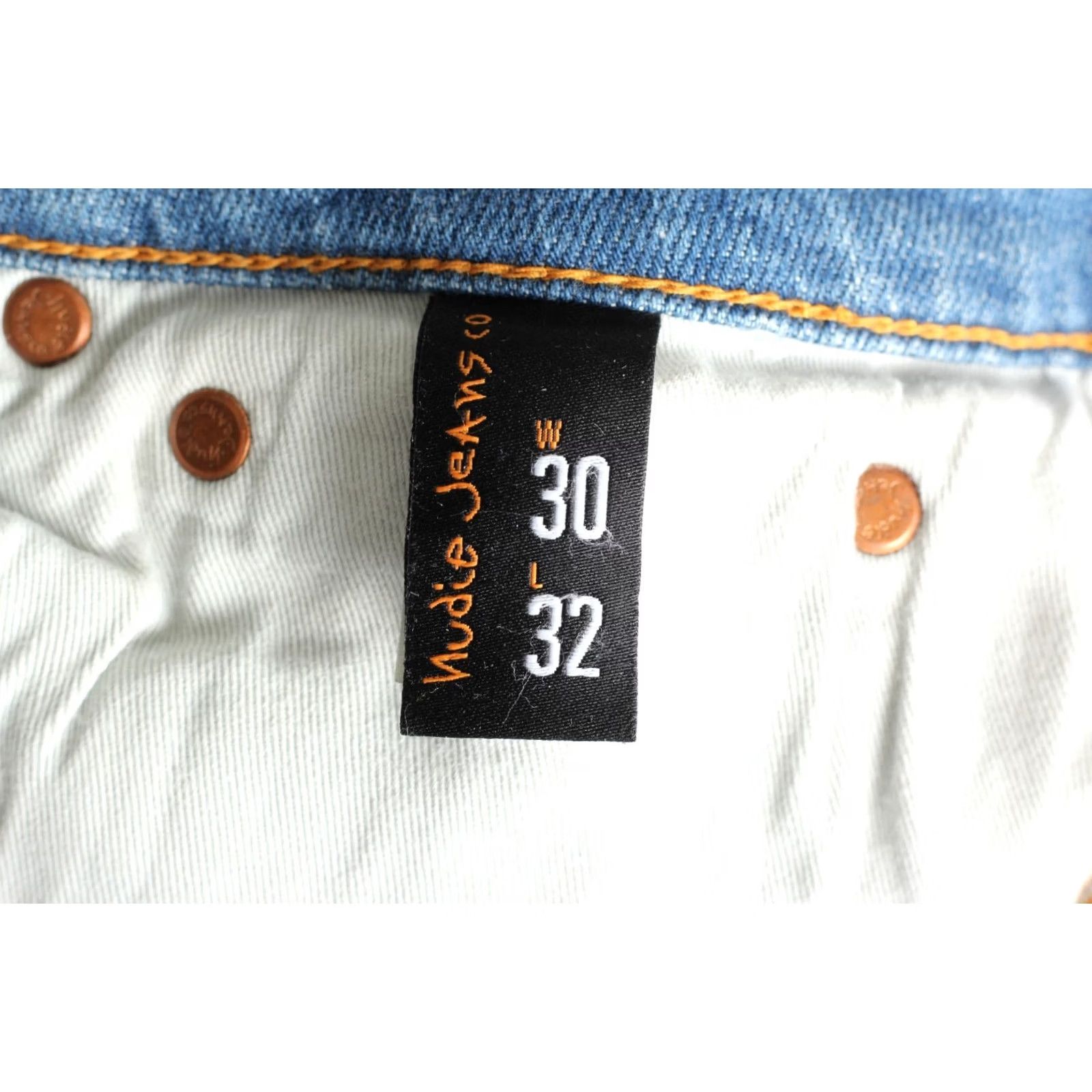 Nudie Jeans NUDIE JEANS SKINNY LIN Clean Stone Indigo Stretch Jeans Men W30 L32 DZ6370 Size US 30 / EU 46 - 6 Thumbnail