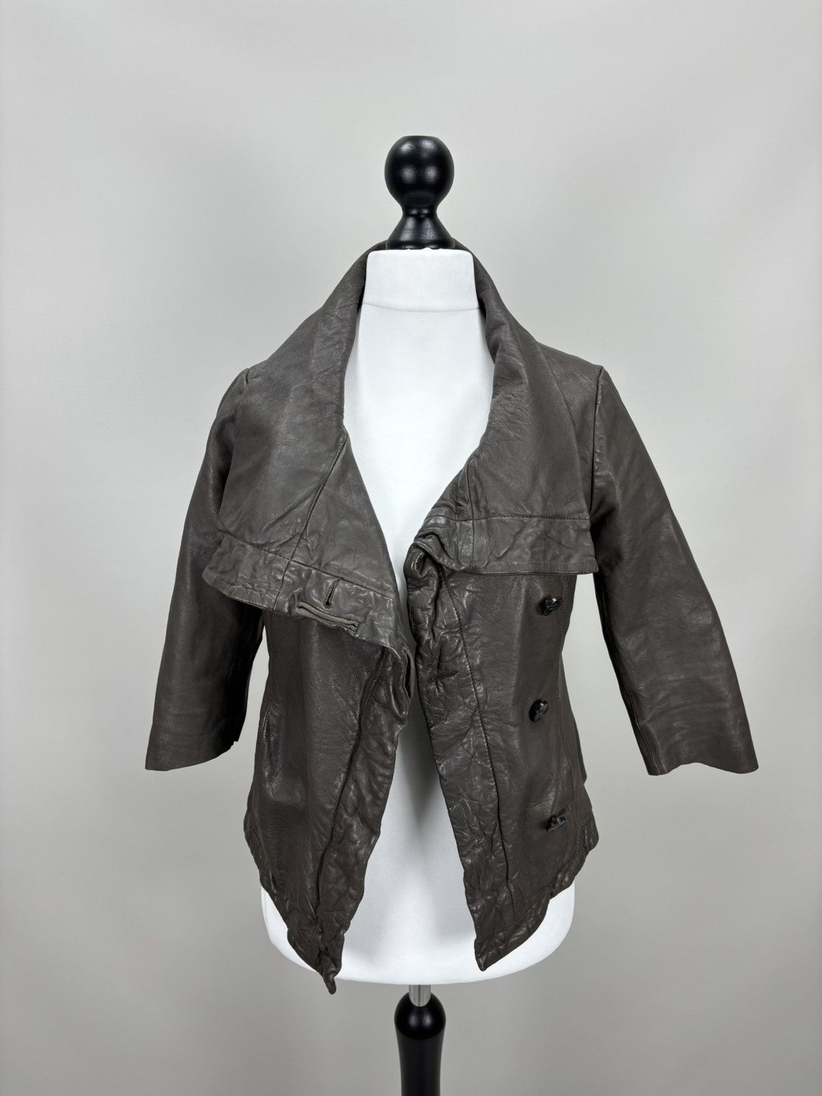 Allsaints Womens leather jacket AllSaints Size 8 Color Brown Size M / US 6-8 / IT 42-44 - 3 Thumbnail