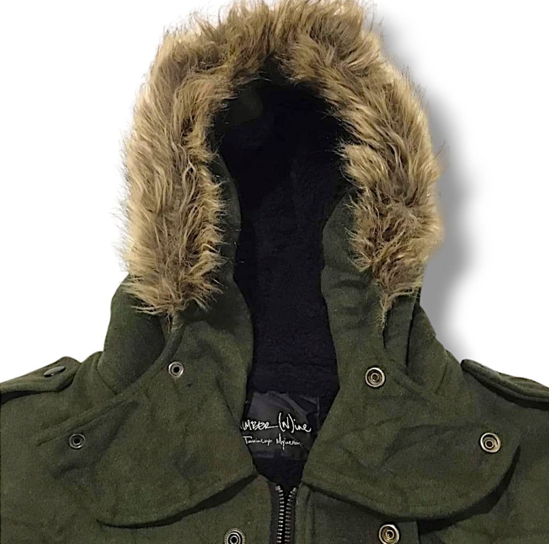 Japanese Brand Number Nine Sherpa Wool Trench Jacket Japanese Fashion Size US S / EU 44-46 / 1 - 2 Thumbnail