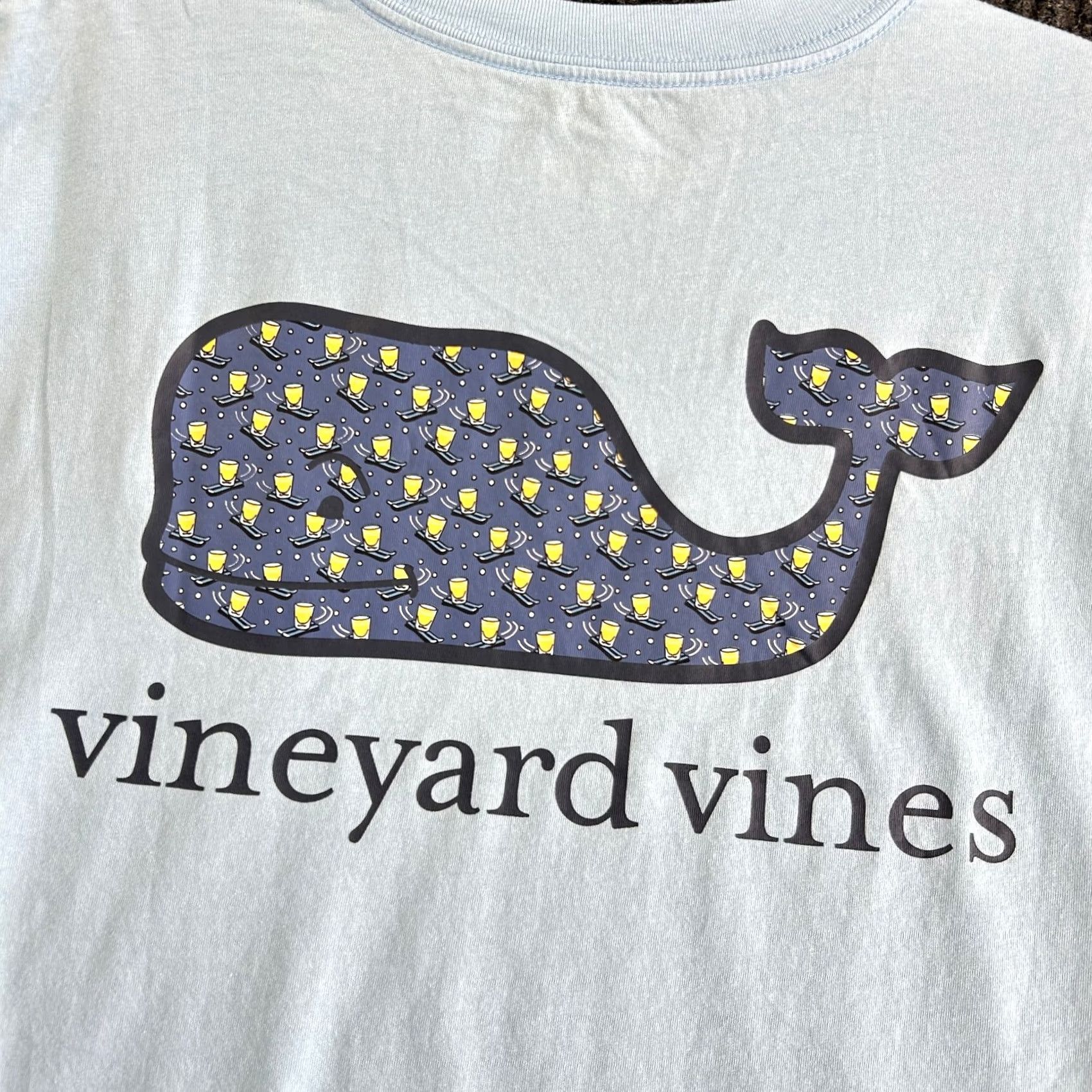 Vineyard Vines Vineyard Vines Women's Long Sleeve T Shirt Pocket Blue M Crew Neck Casual Shirt Size M / US 6-8 / IT 42-44 - 3 Thumbnail