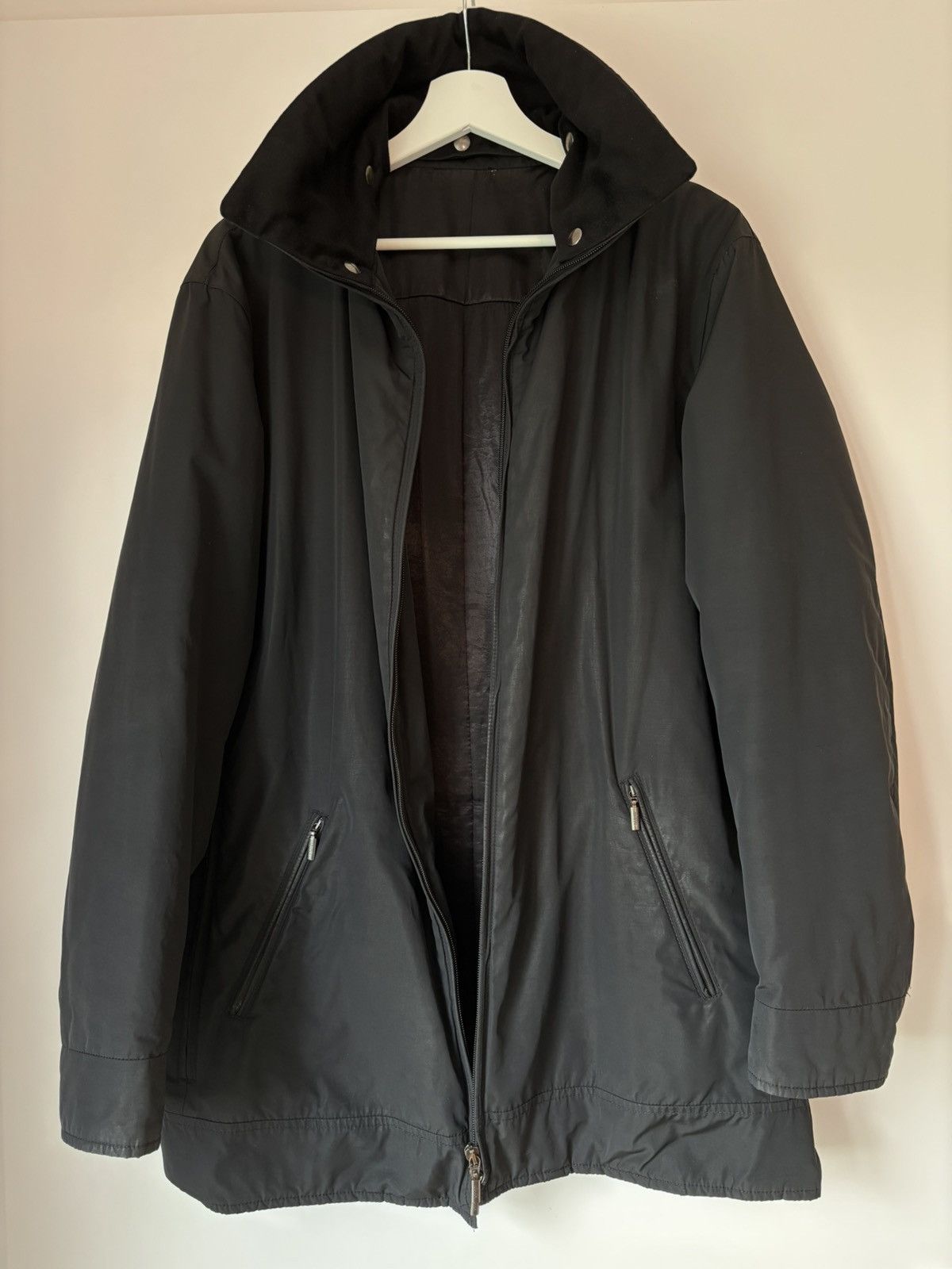 Armani Collezioni Armani Collezioni × Loro Piana Storm S. coat, charcoal grey Size US M / EU 48-50 / 2 - 1 Thumbnail