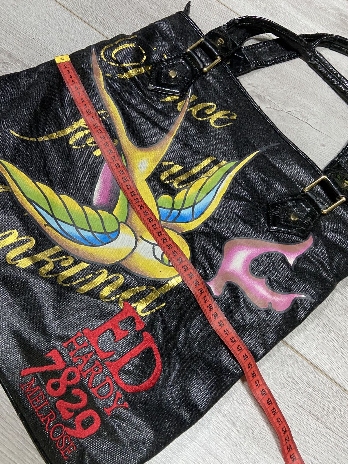 Ed Hardy Ed Hardy swallow love kills slowly tote bag Size ONE SIZE - 17 Thumbnail