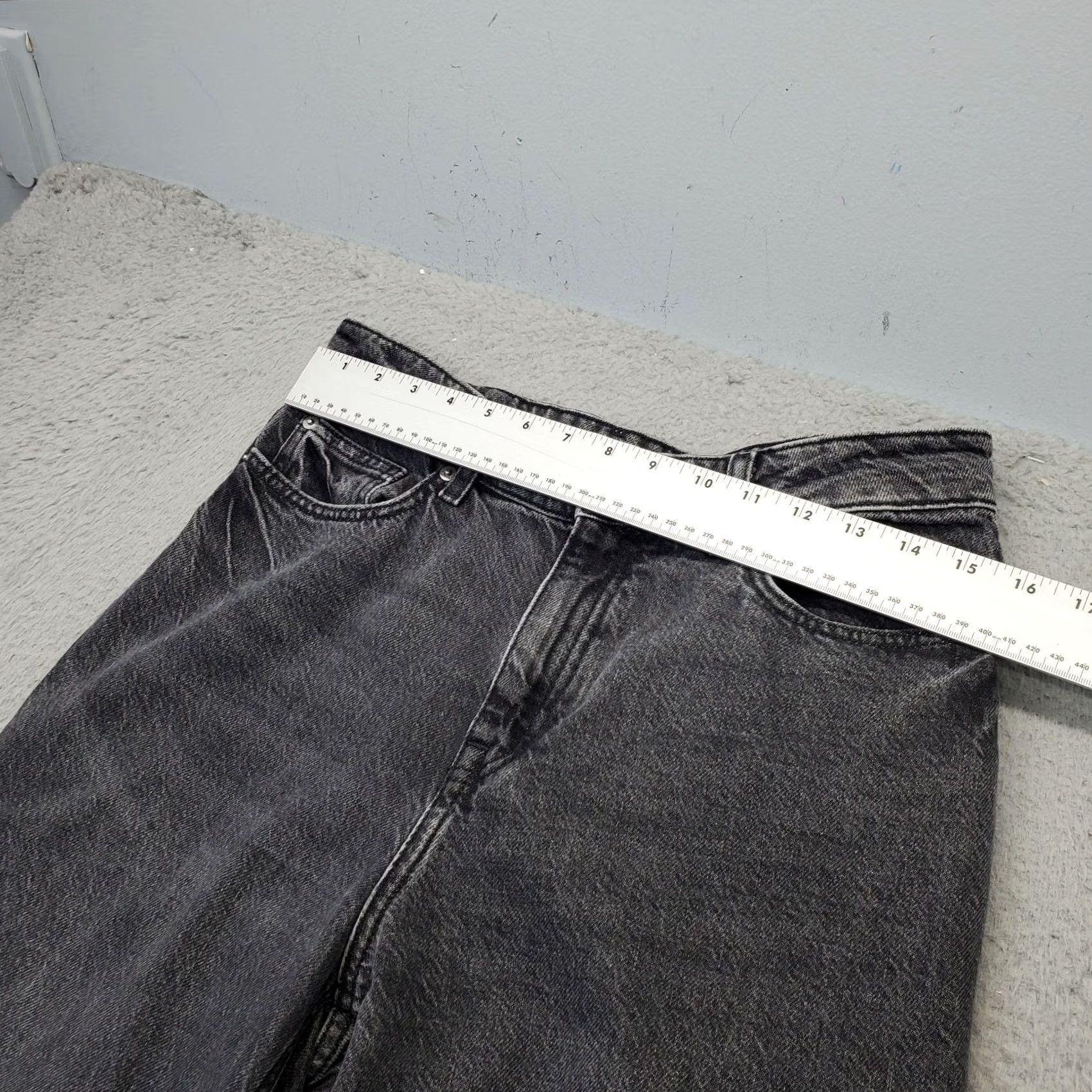 H&M H&M Womens 8 Gray Straight Jeans Denim Medium Wash Comfort 5-Pocket Regular Waist 31 Inseam 33.75" Vintage: No Size 30" / US 8 / IT 44 - 5 Thumbnail