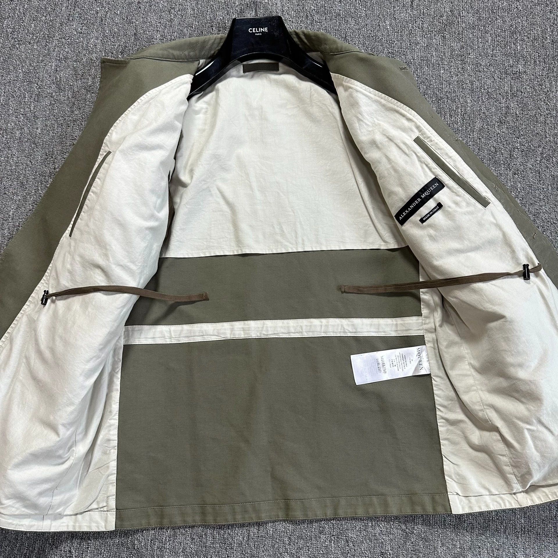 Alexander McQueen olive green embroidered military jacket Size US L / EU 52-54 / 3 - 8 Thumbnail