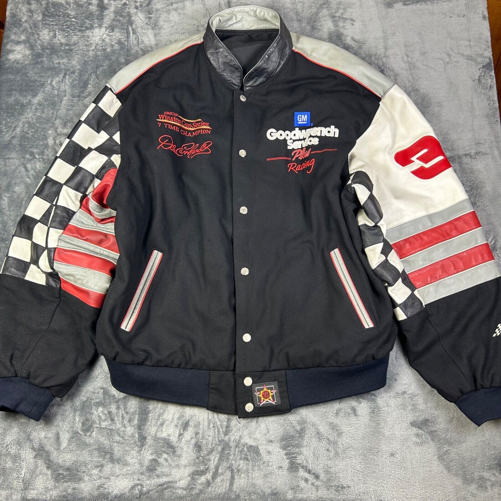 JH Design JH Design Dale Earnhardt NASCAR Jacket XL GM Reversible Size US XL / EU 56 / 4 - 1 Thumbnail