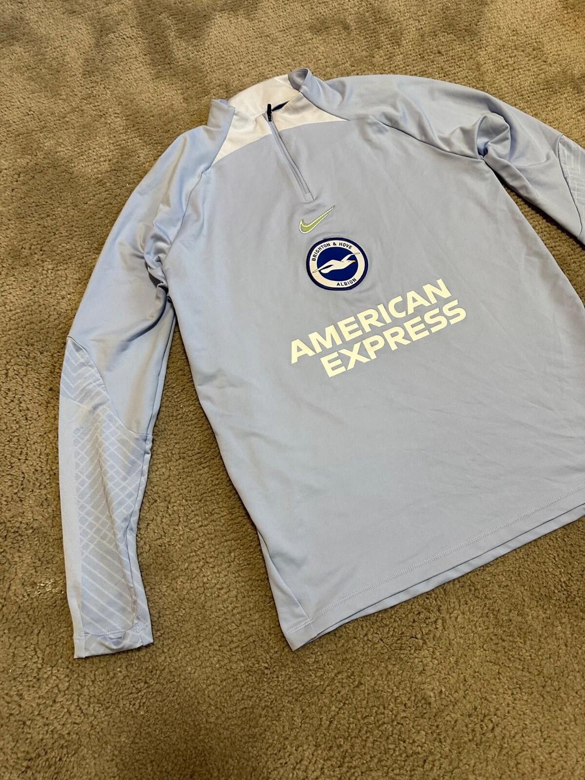 Nike Nike Brighton 2022-23 Football Soccer Drill Top 1/4 Zip Sz L Size US L / EU 52-54 / 3 - 2 Thumbnail