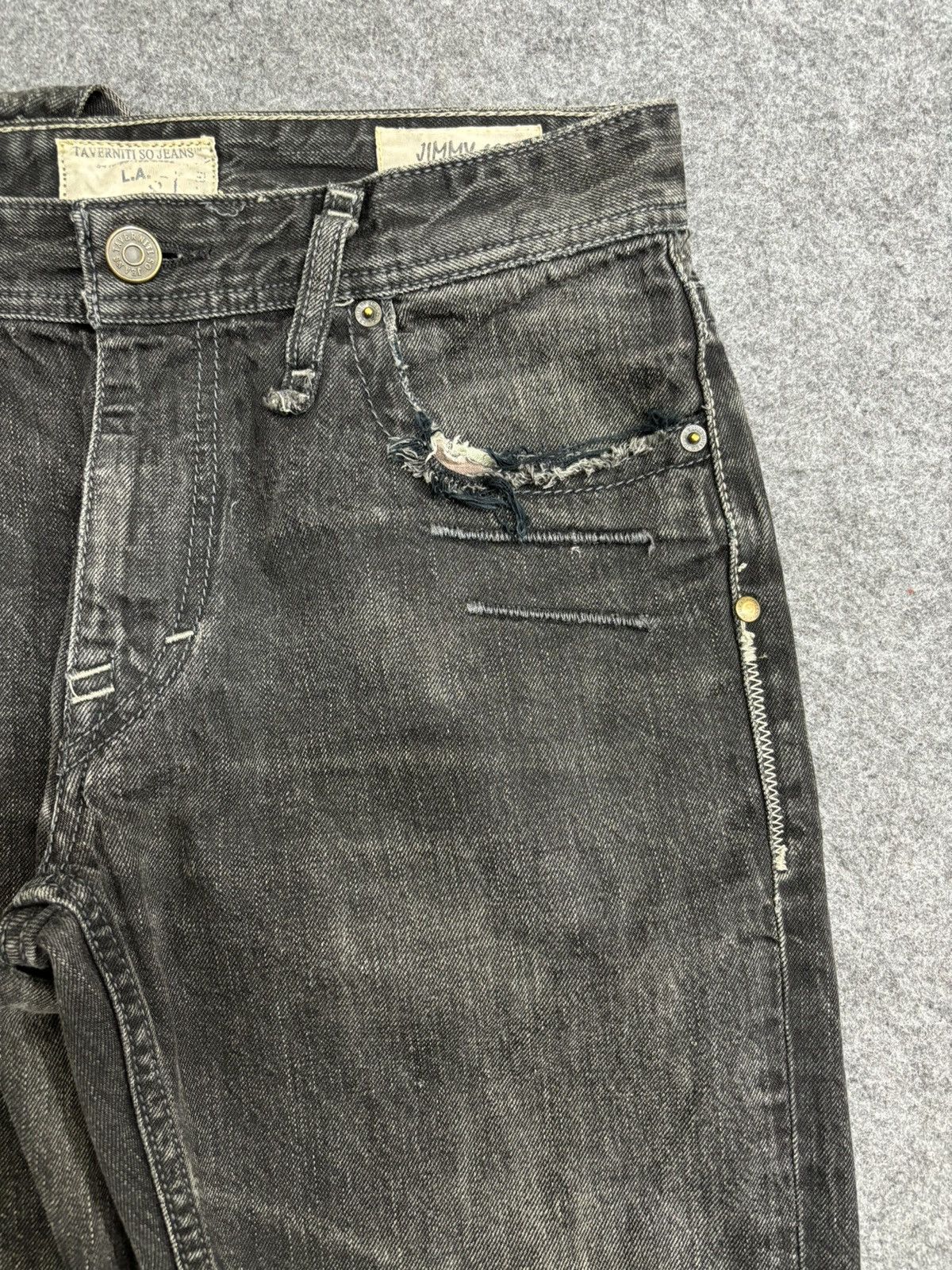 Designer 💥Designer💥Jimmy Traverniti Artisanal Distressed Denim F535 Size US 32 / EU 48 - 5 Thumbnail