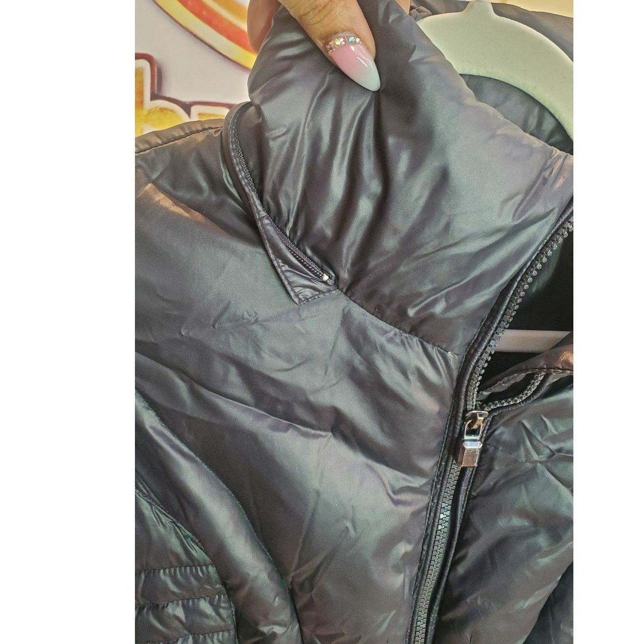 Laundry by Shelli Segal Laundry Black Puffer Zip Jacket XS Size XS / US 0-2 / IT 36-38 - 5 Thumbnail