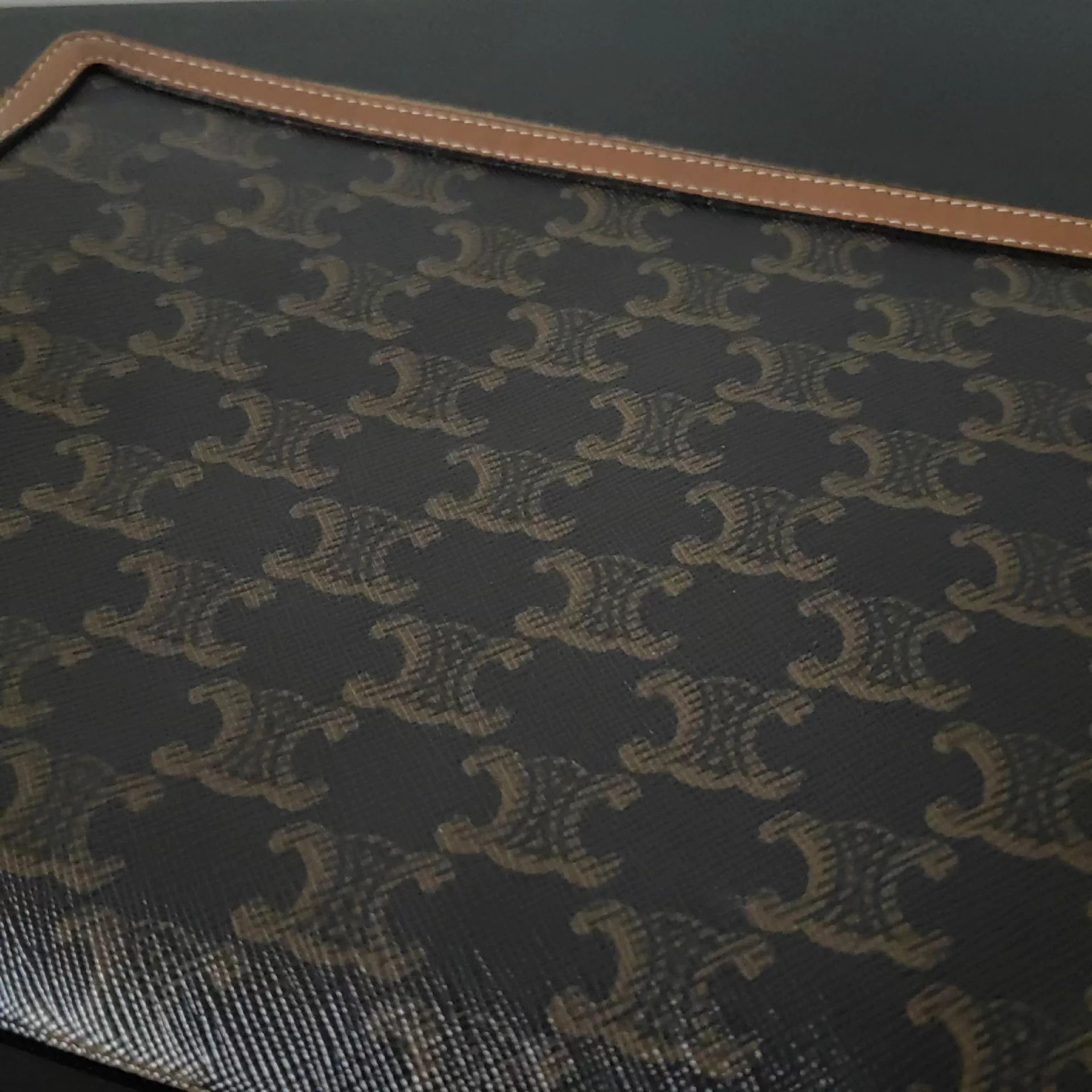 Celine CELINE Triomphe Logo Print Clutch Size ONE SIZE - 4 Thumbnail