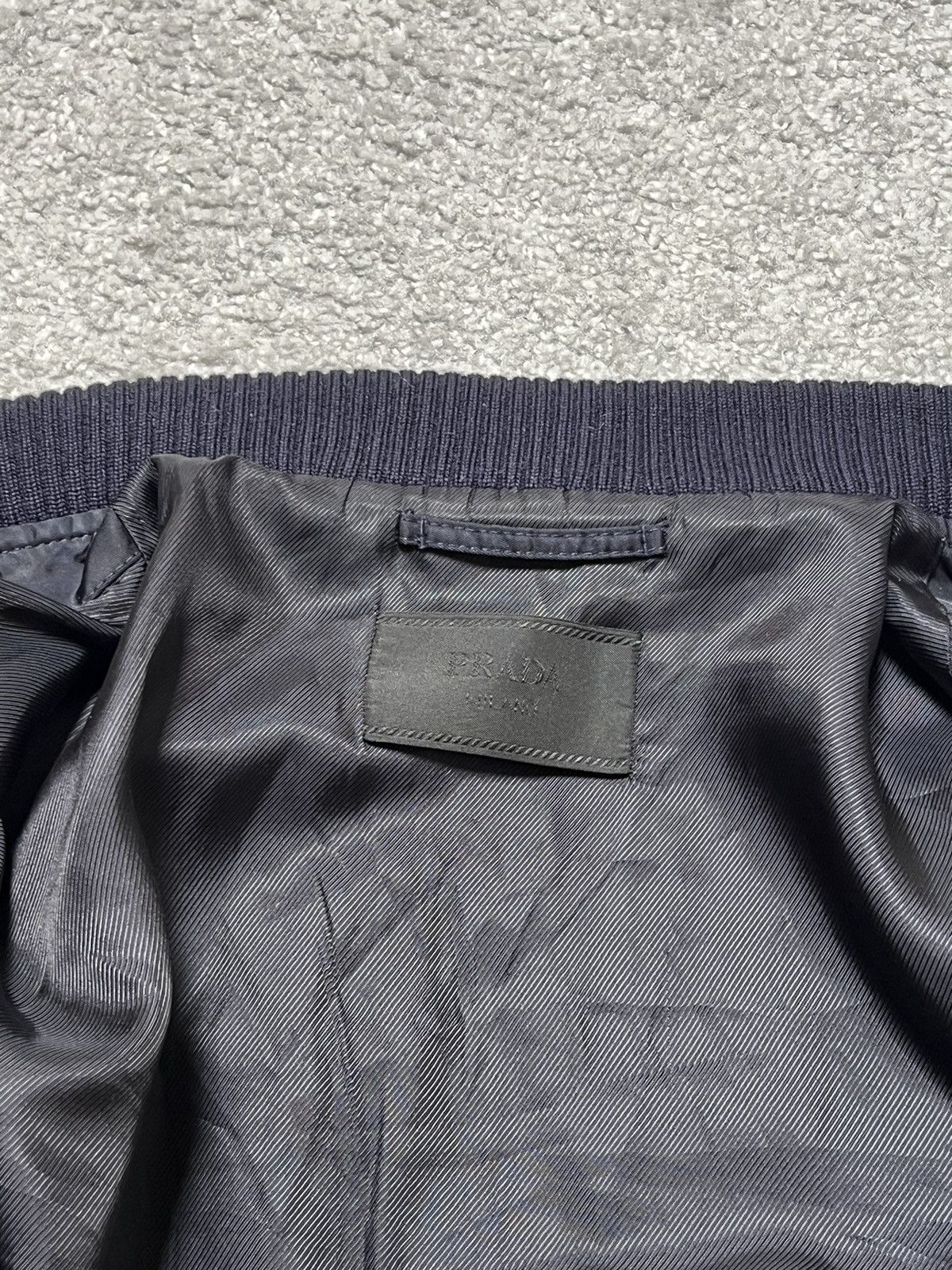 Prada Prada Triangle Logo Blue Nylon Bomber Size M Size US M / EU 48-50 / 2 - 9 Thumbnail
