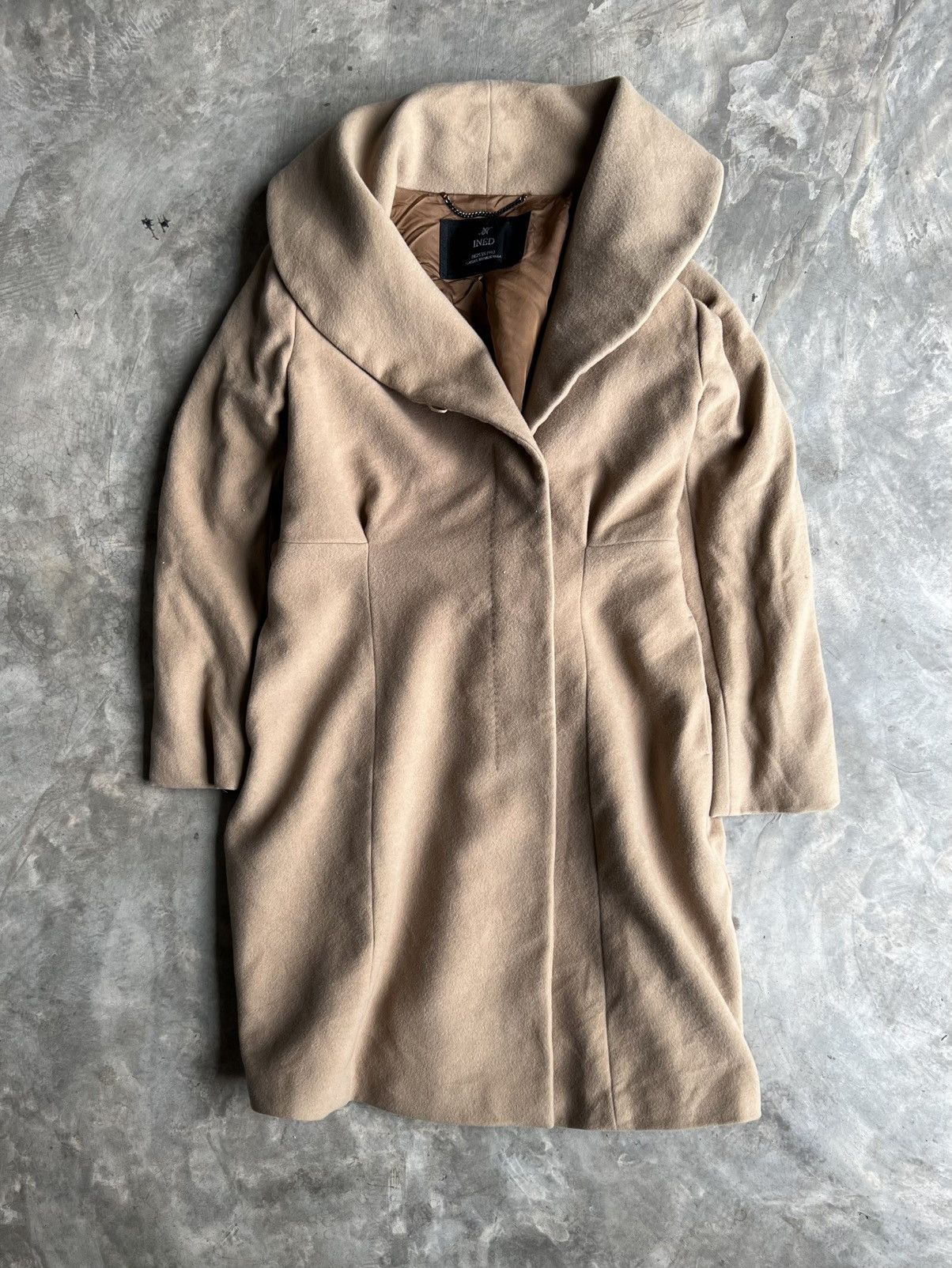 Yohji Yamamoto Ined Wool Long Coat by Yohji Yamamoto Size US XXS / EU 40 - 1 Thumbnail