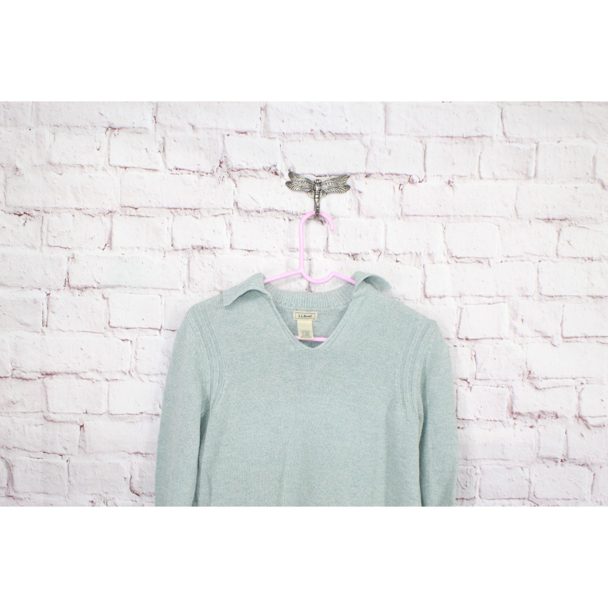L.L. Bean LL Bean Women's Mint Green Cotton Blend Pullover Sweater Size S / US 4 / IT 40 - 2 Thumbnail