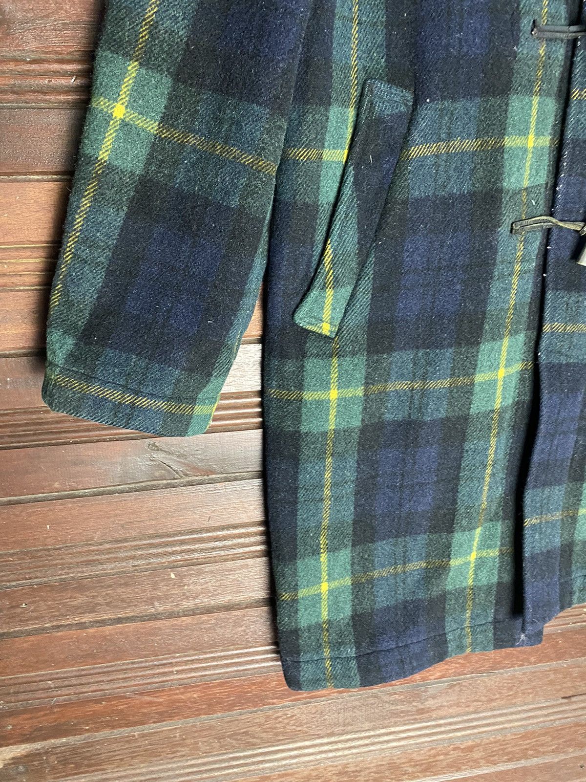 Vintage Gloverall Duffle Plaid Wool Jacket