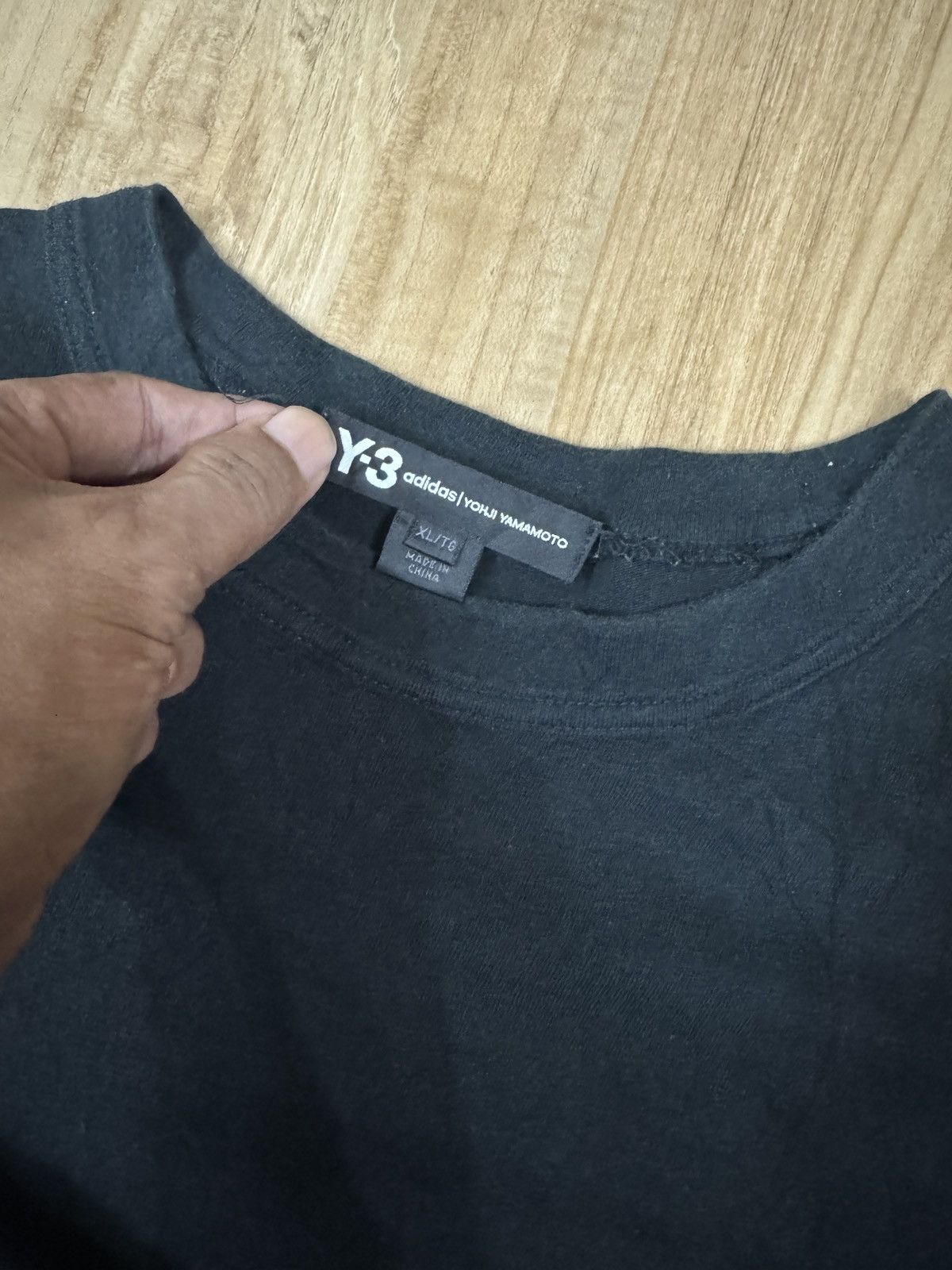 Adidas × Yohji Yamamoto YOHJI Y3 Black Signature TSHIRT Size US XL / EU 56 / 4 - 4 Thumbnail