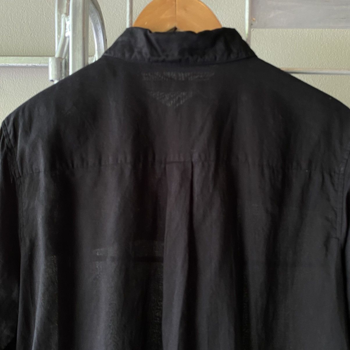 Issey Miyake × Japanese Brand Sunao kuwahara Sheer Black Long Sleeve Shirt Size M / US 6-8 / IT 42-44 - 17 Thumbnail