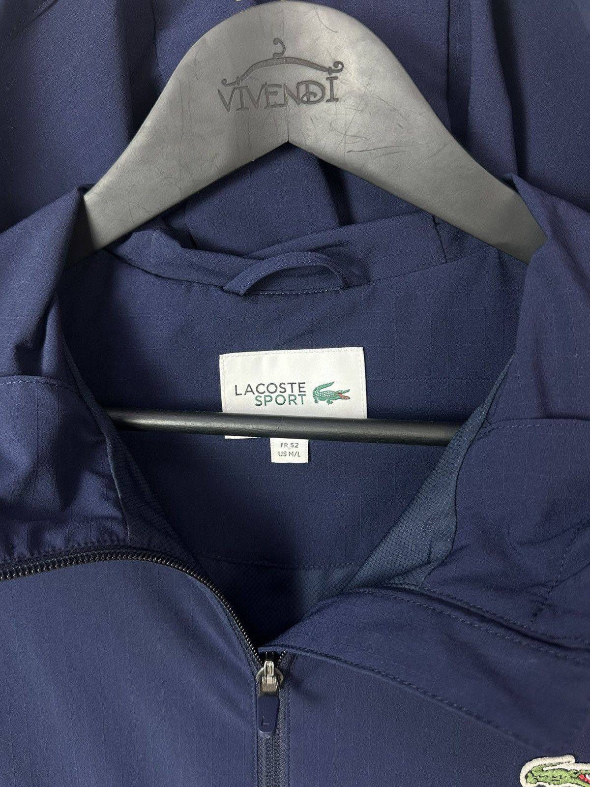 Lacoste Lacoste Sport Blue Logo Long Sleeve Men’s Hooded Jacket Size US L / EU 52-54 / 3 - 9 Thumbnail