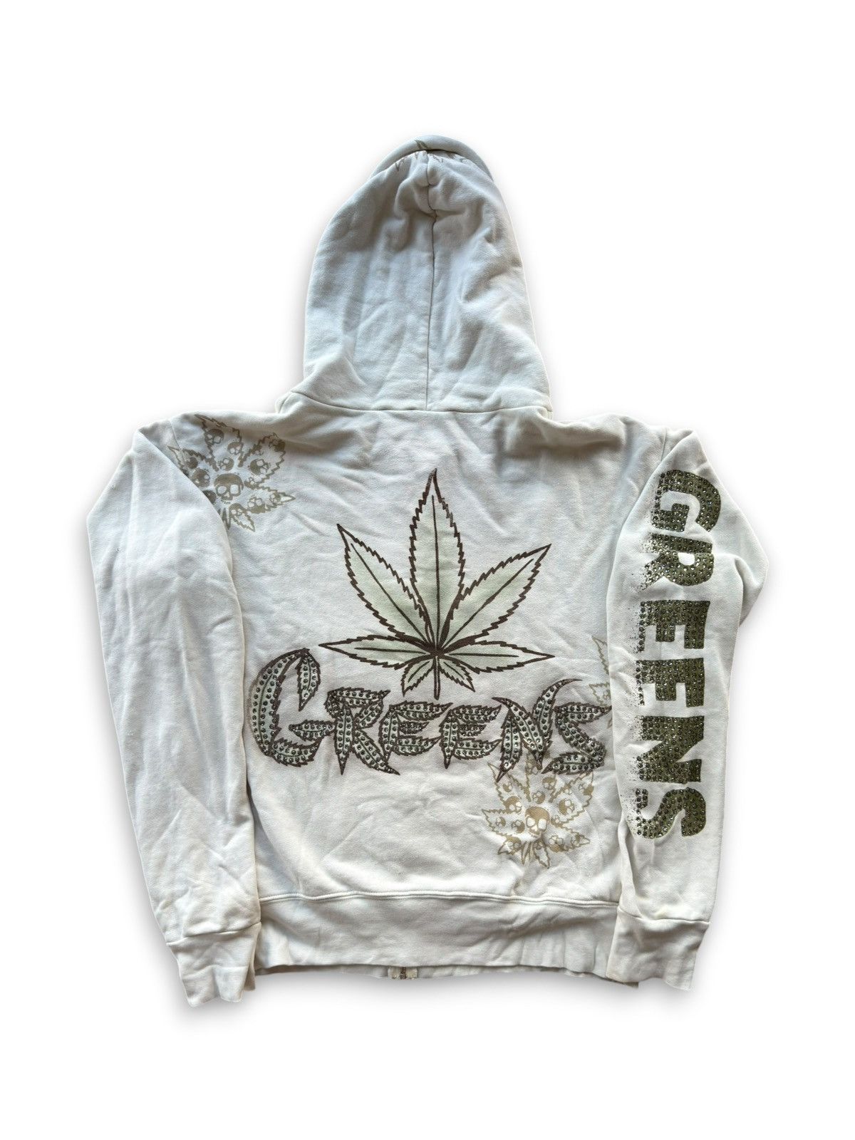 The Great China Wall *RARE* 90s VINTAGE THE GREAT CHINA WALL WEED HOODIE GREENS Size US L / EU 52-54 / 3 - 20 Thumbnail