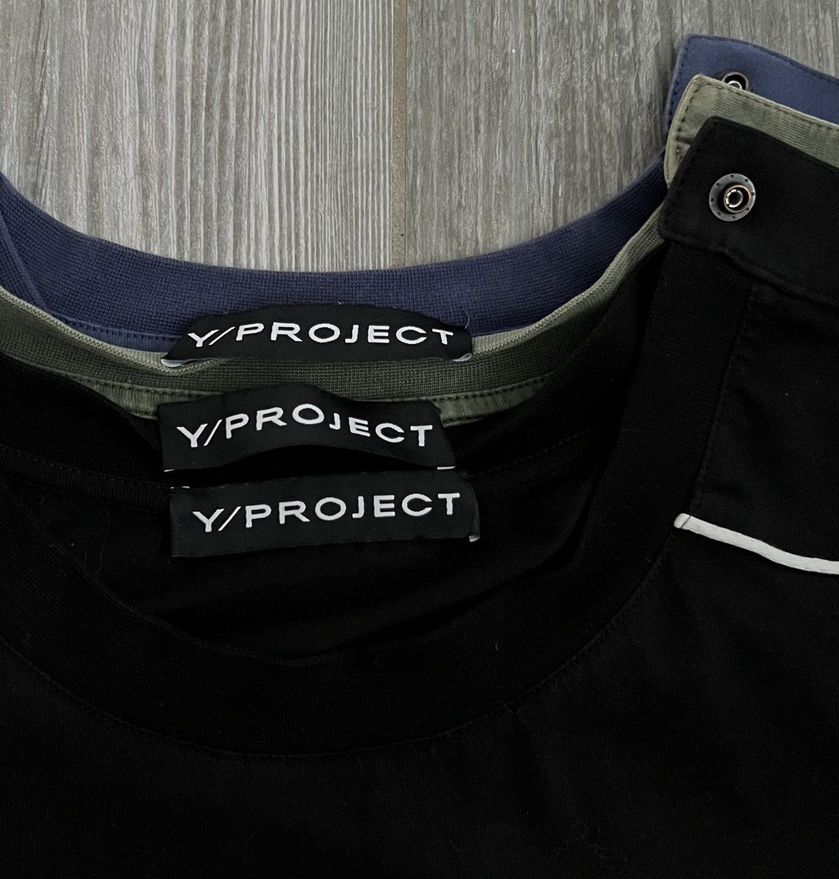 Y/Project Rare Y-Project Triple Layered Snap On Runway Logo Shirt Size US XL / EU 56 / 4 - 5 Thumbnail
