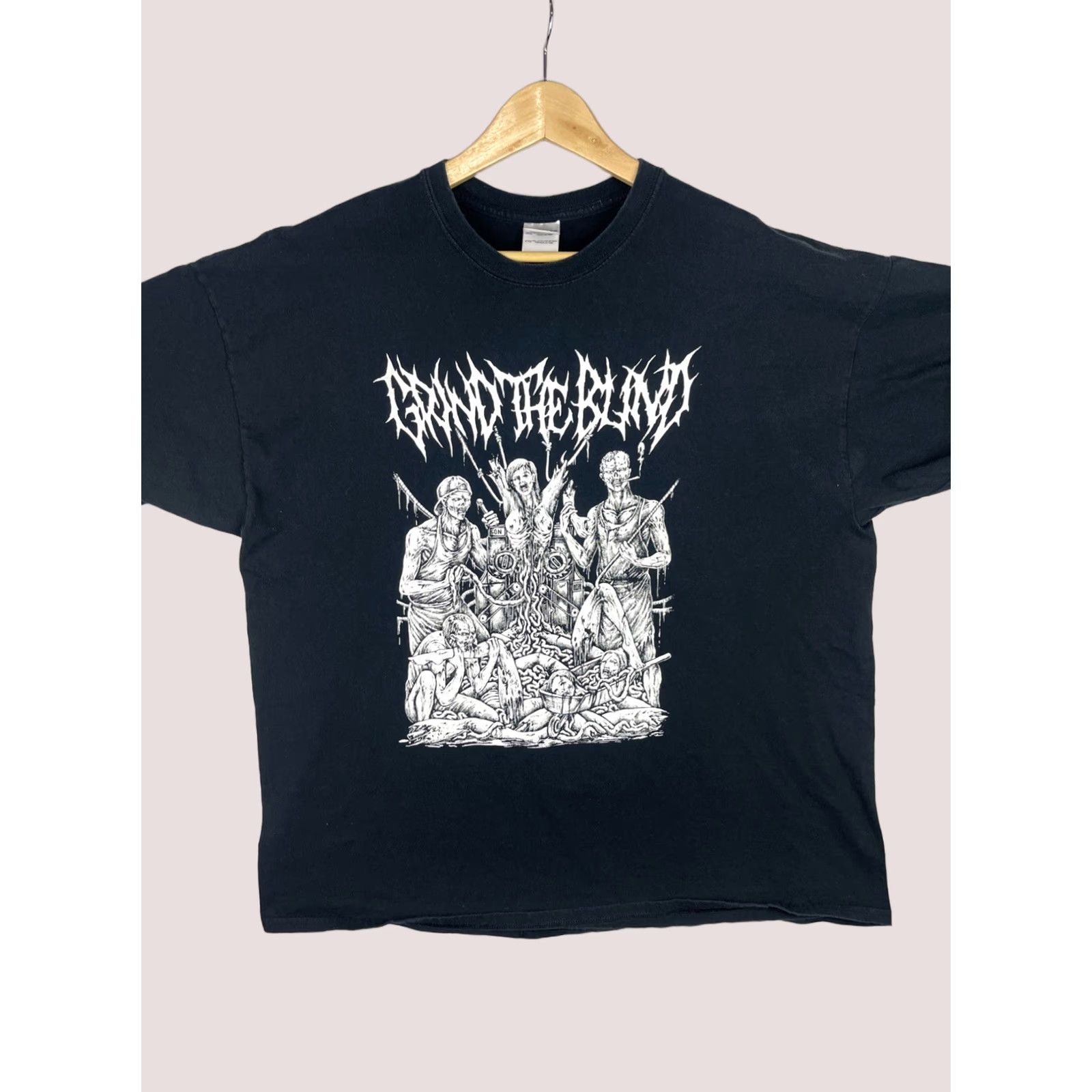 Gildan Grind The Blind 2 Shirt Mens 2XL Black VEHEMENCE PUTRID PILE MEATHOOK Concert Shirt Size US XXL / EU 58 / 5 - 1 Thumbnail