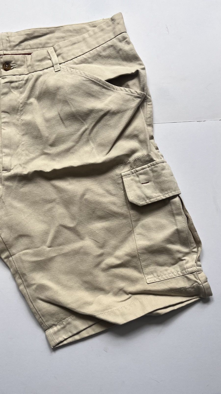 Loro Piana Loro Piana Beige Cotton Mens Shorts Size US 44 / EU 60 - 2 Thumbnail