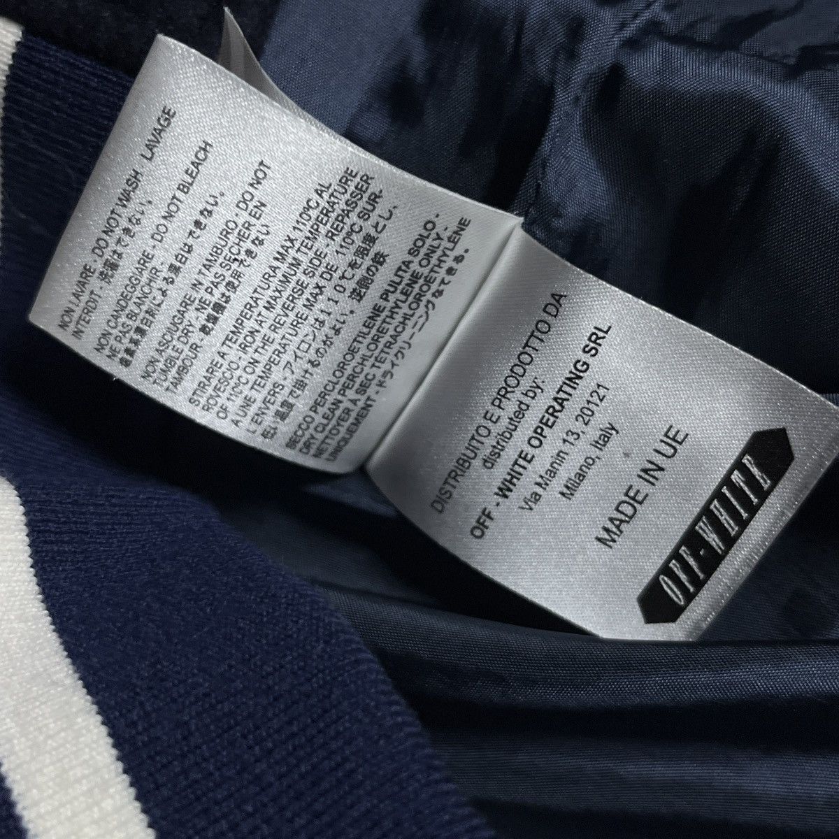 Off-White Off-White VIRGIL ABLOH 2015 Fall/Winter Letterman Jacket Size US XS / EU 42 / 0 - 12 Thumbnail