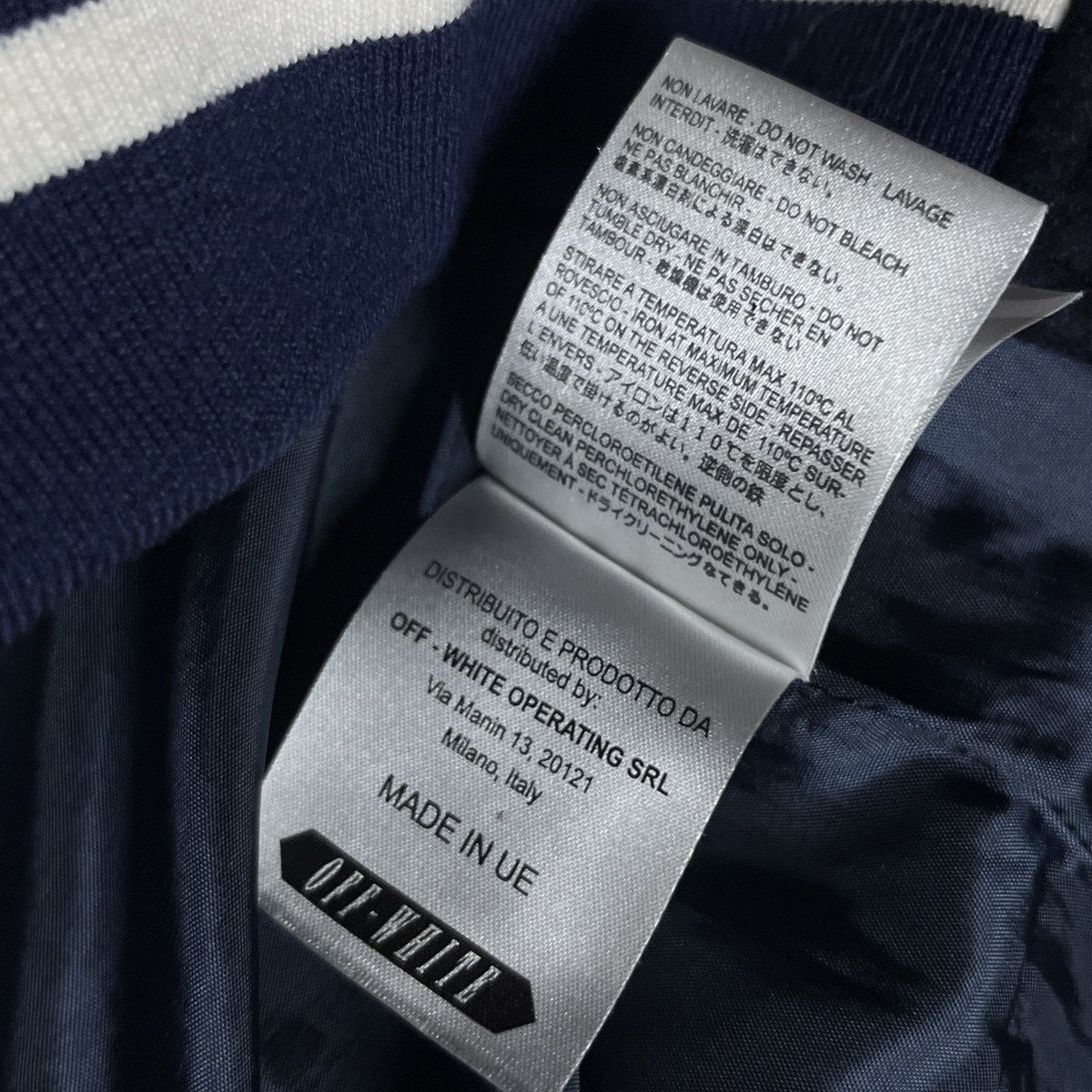 Off-White Off-White VIRGIL ABLOH 2015 Fall/Winter Letterman Jacket Size US XS / EU 42 / 0 - 12 Thumbnail