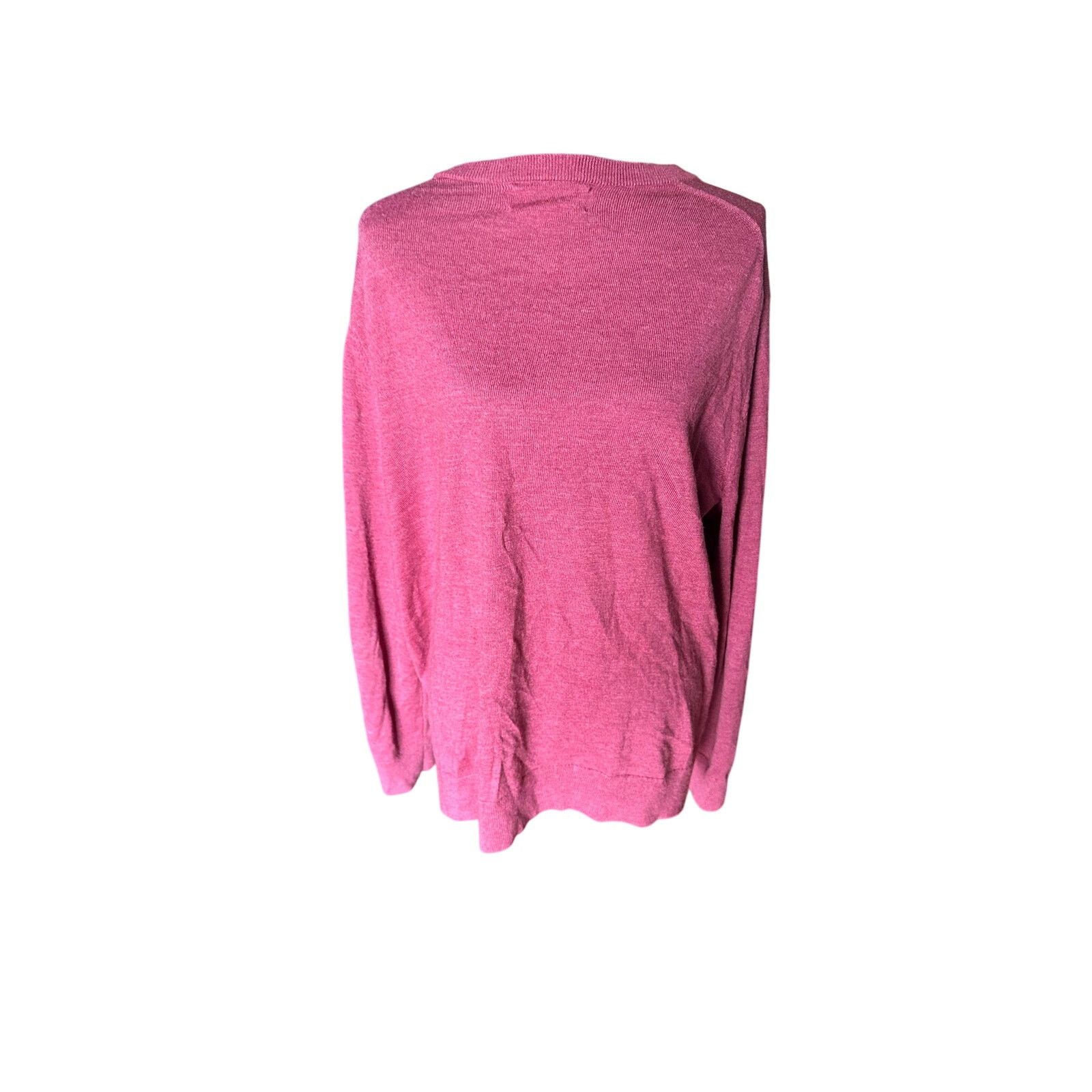 Banana Republic Banana Republic Merino Wool Crewneck Sweater Pink Heather XL Size US XL / EU 56 / 4 - 6 Thumbnail