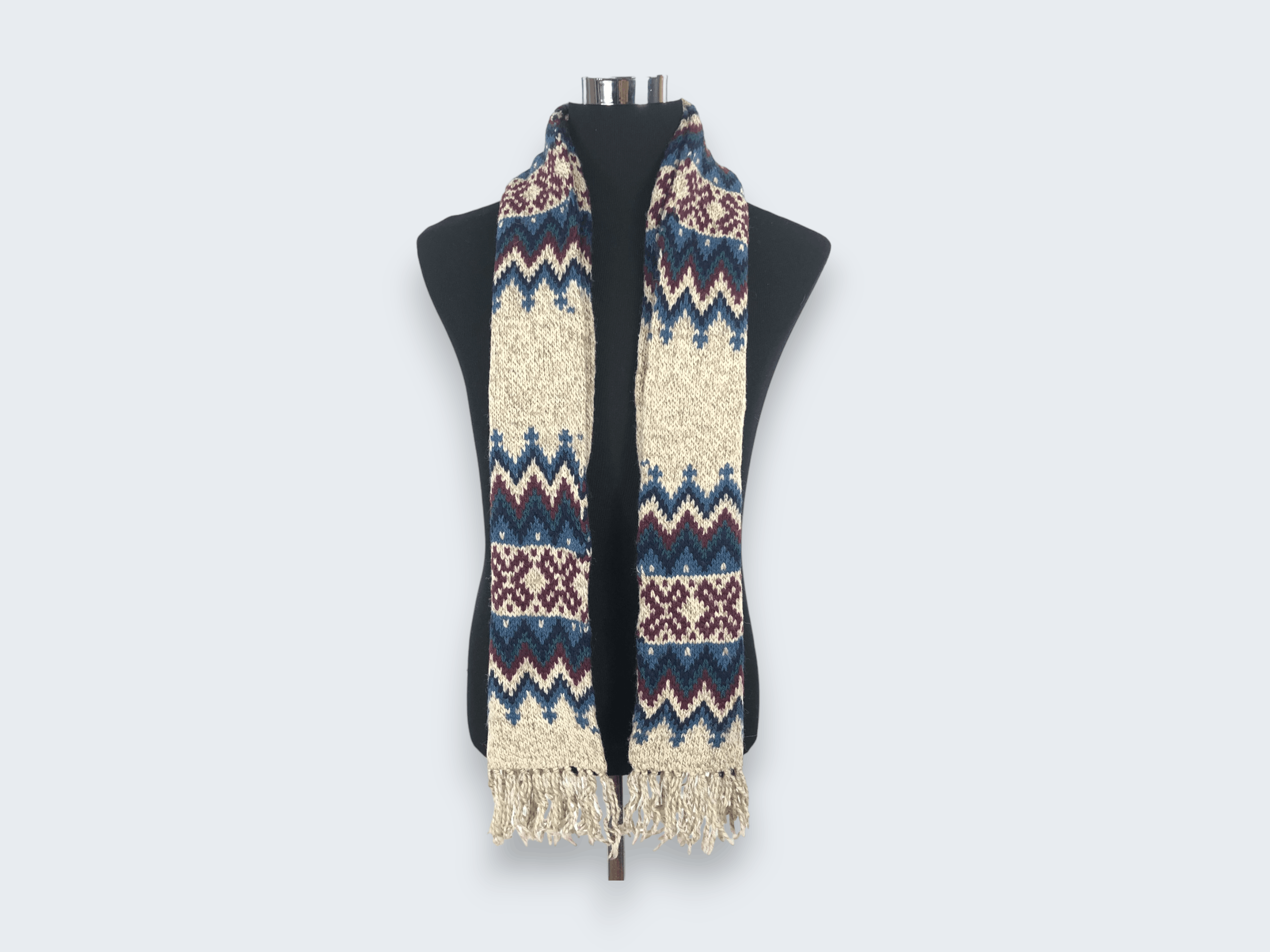 Vintage Vintage Navajo American Native Wool Scarf Muffler MF272 Size ONE SIZE - 1 Thumbnail