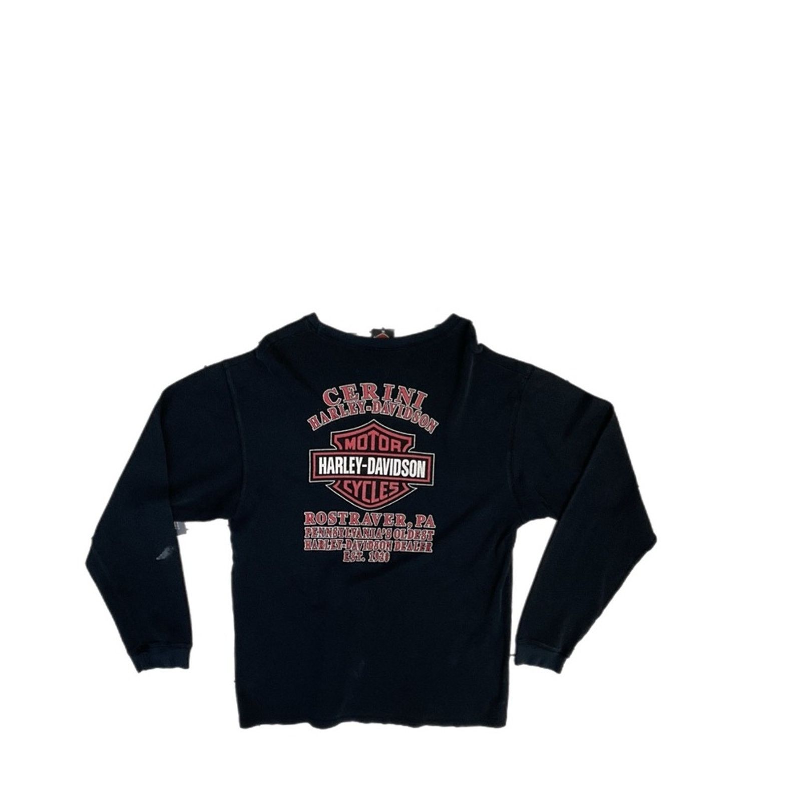 Harley Davidson Harley Davidson Distressed Long Sleeve Size US XL / EU 56 / 4 - 2 Thumbnail