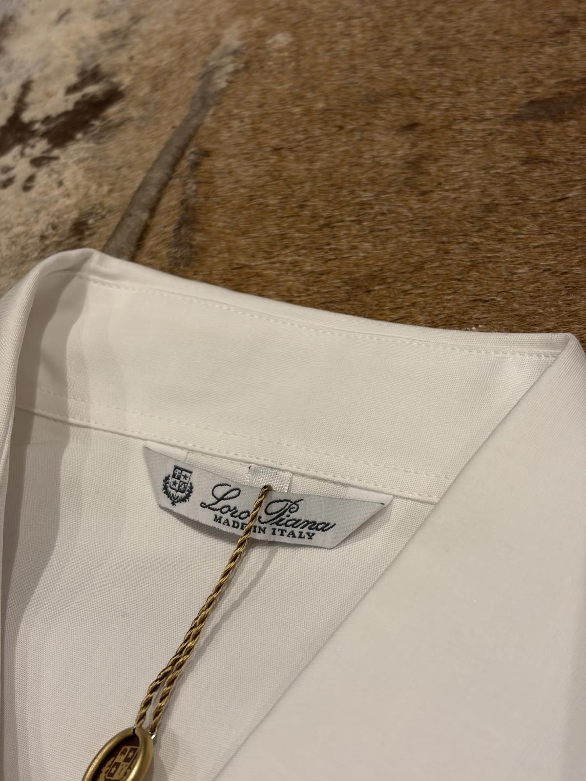 Loro Piana Loro Piana White Tailored Cotton Shirt Size XL / US 12-14 / IT 48-50 - 2 Thumbnail
