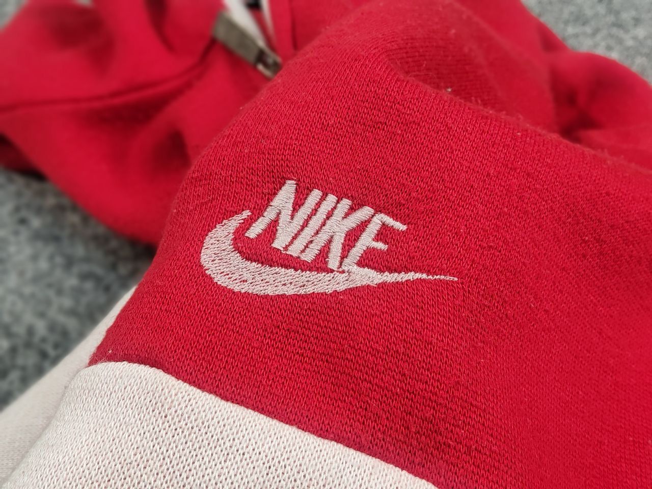 Nike Vintage 80's NIke Oregon USA TST Red Pullover Zip Sweatshirt Size US L / EU 52-54 / 3 - 11 Thumbnail