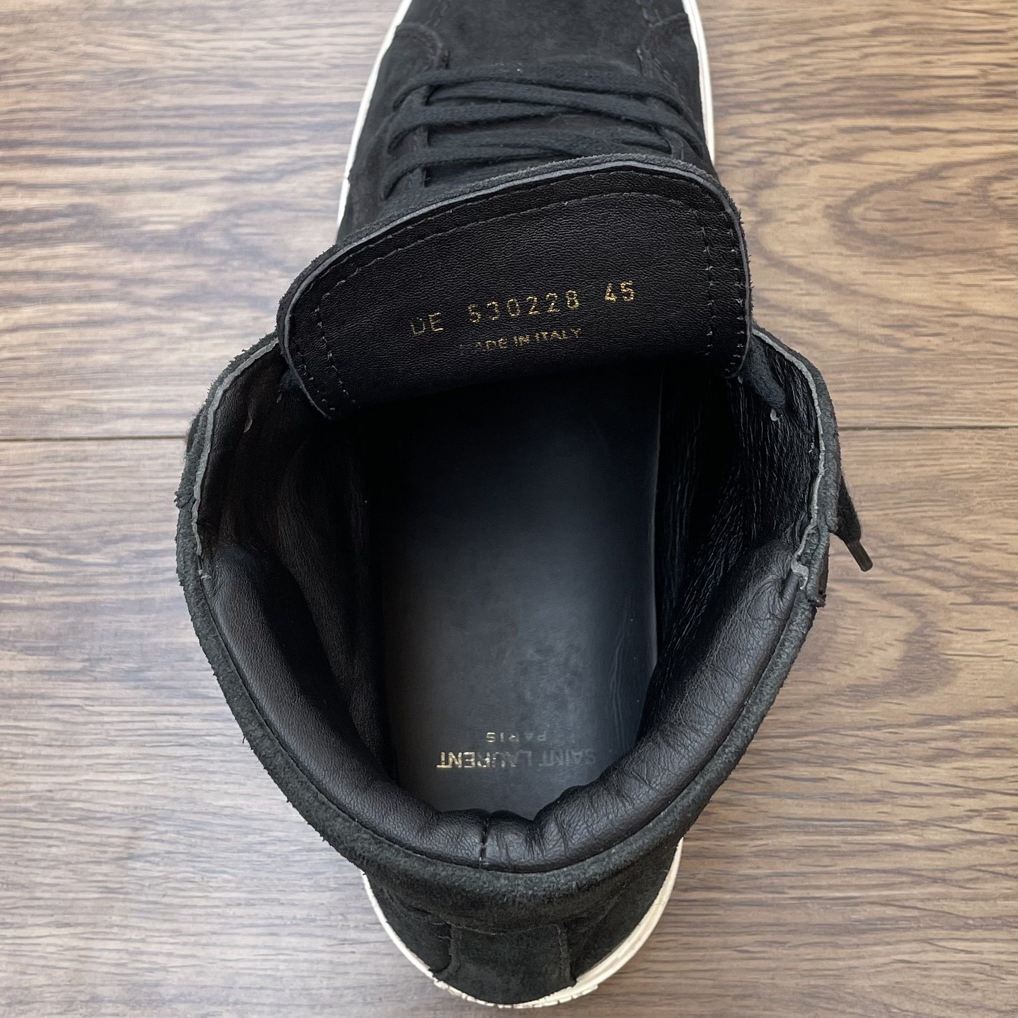 Saint Laurent Paris Saint Laurent Joe High Top Sneaker Size US 12 / EU 45 - 10 Thumbnail