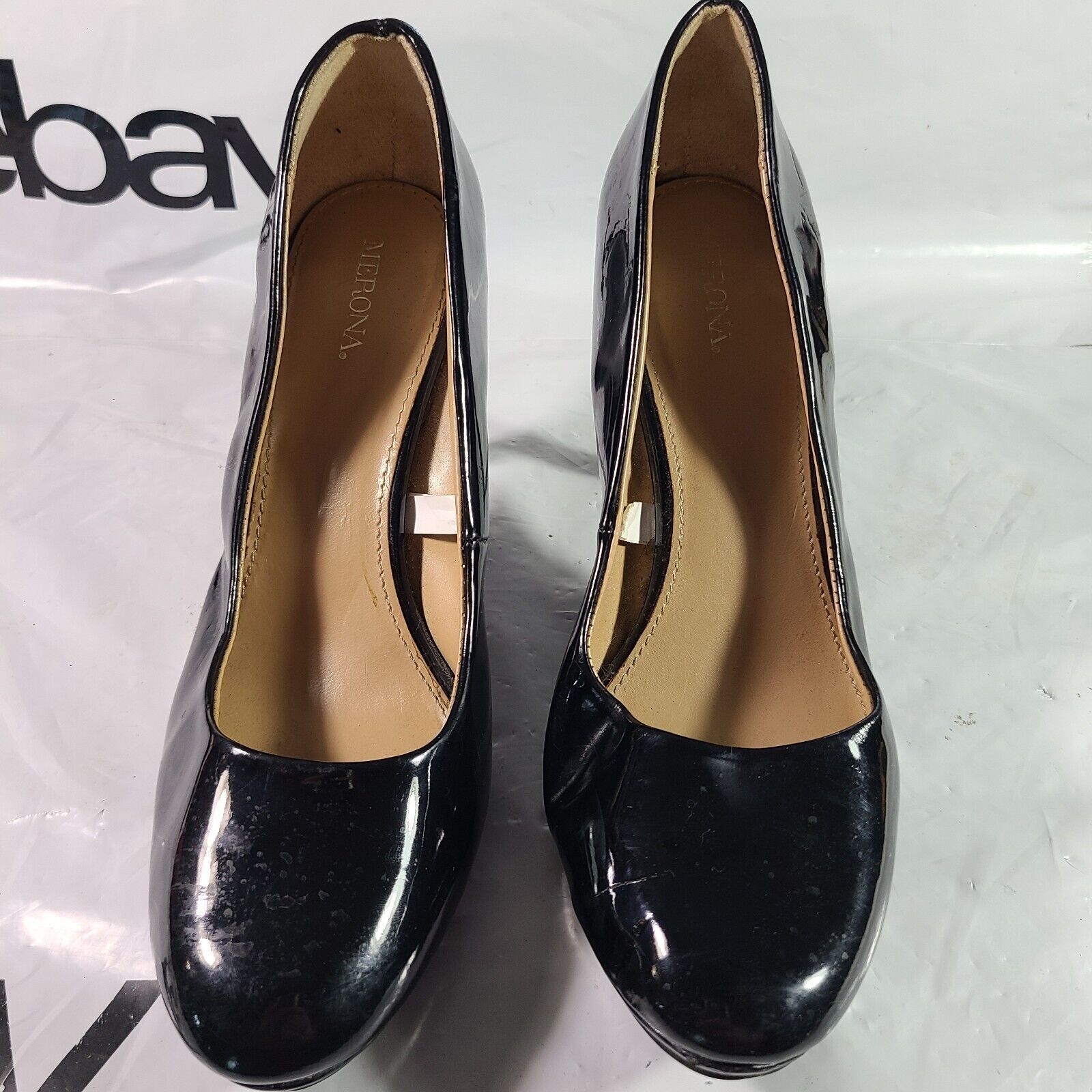 Merona Target Merona Stiletto Heel Pumps Womens Size 7.5 Black Faux Grailed