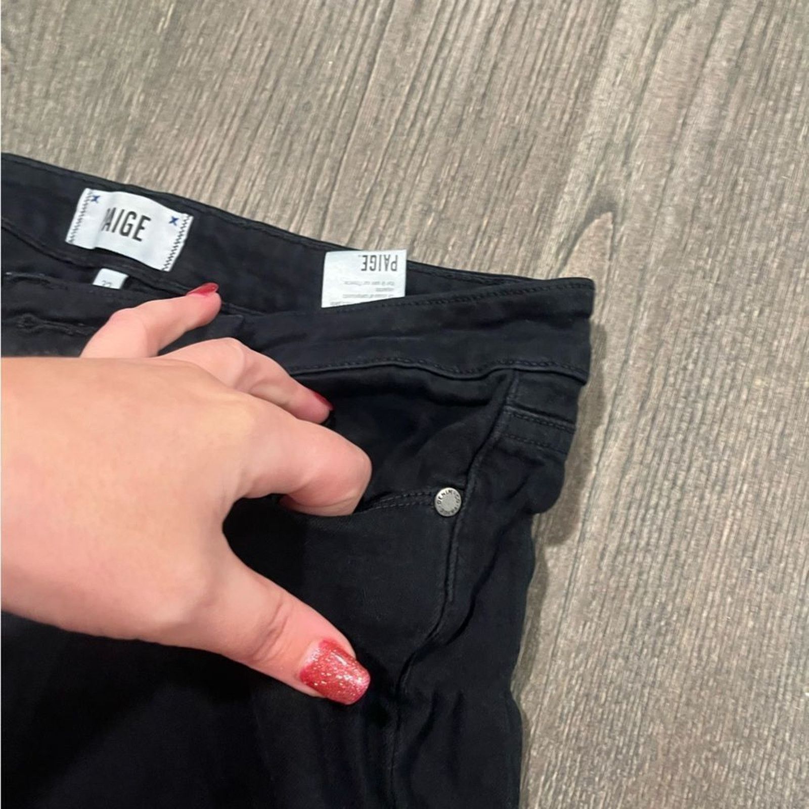 Paige Paige Verdugo Ultra Skinny Leg Black Jeans Size 32 Size 32" / US 10 / IT 46 - 8 Thumbnail