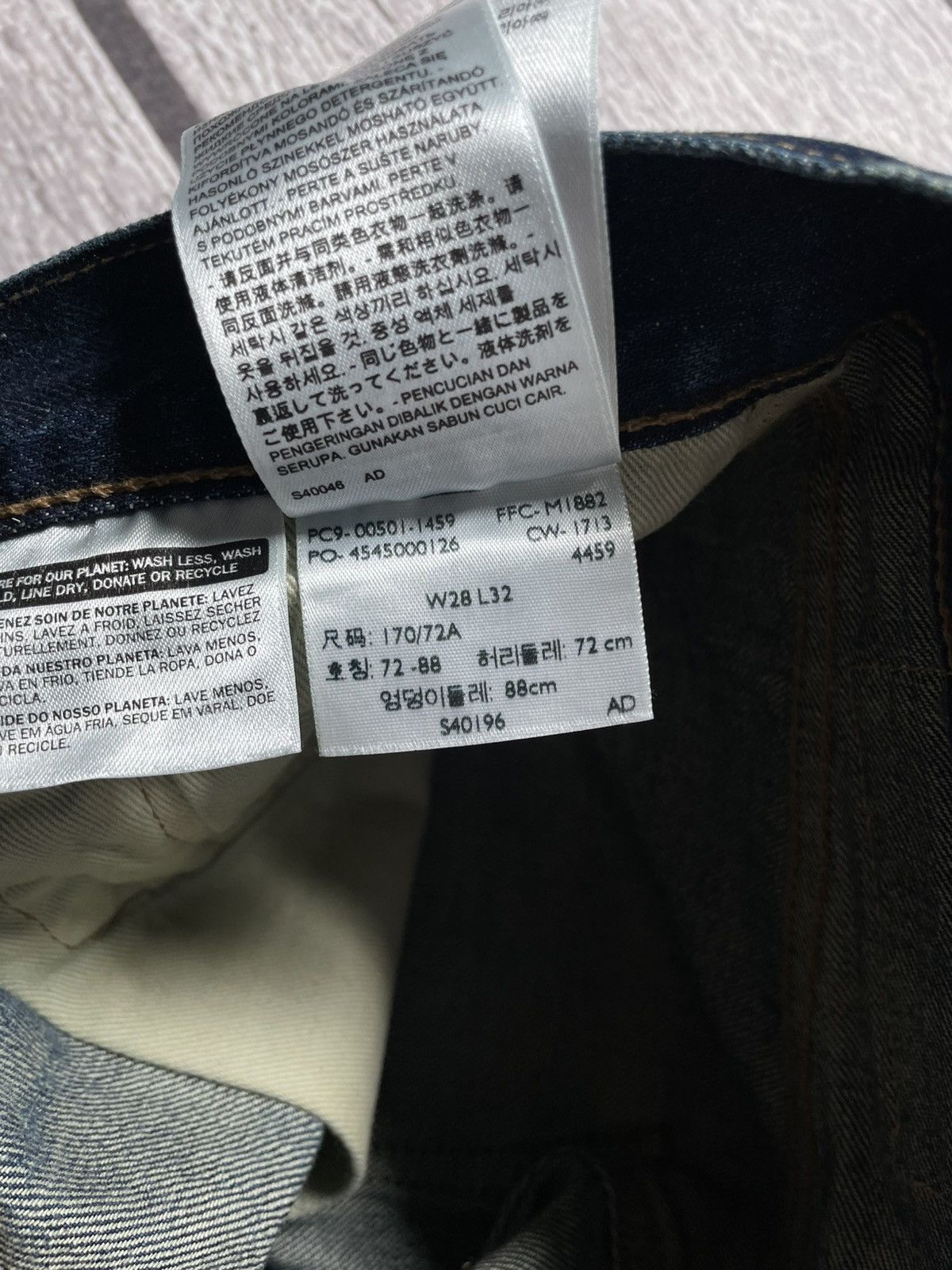 Levi's Levis wasz selvedge denim japanese jeans Size US 28 / EU 44 - 10 Thumbnail