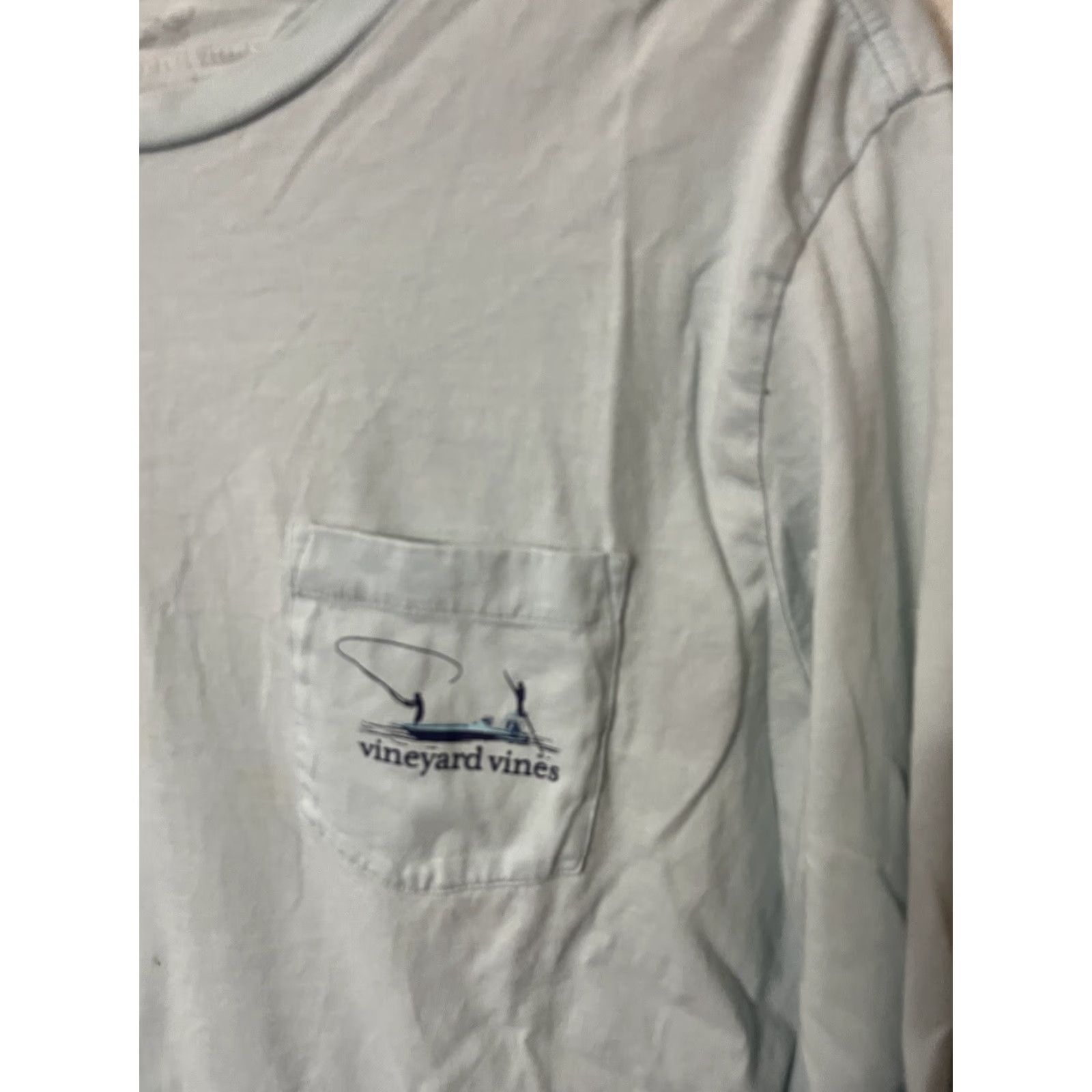 Vineyard Vines VINTAGE Vineyard Vines T-Shirt Logo Long Sleeve Blue Mens Small Tee Light Blue Logo 90s Holidays Men Size US S / EU 44-46 / 1 - 2 Thumbnail