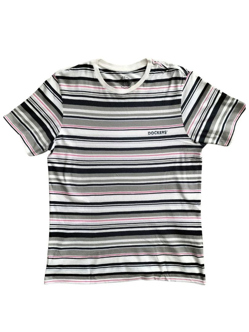 Dockers Dockers Strip Gray T-shirt : M size Size US M / EU 48-50 / 2 - 1 Thumbnail
