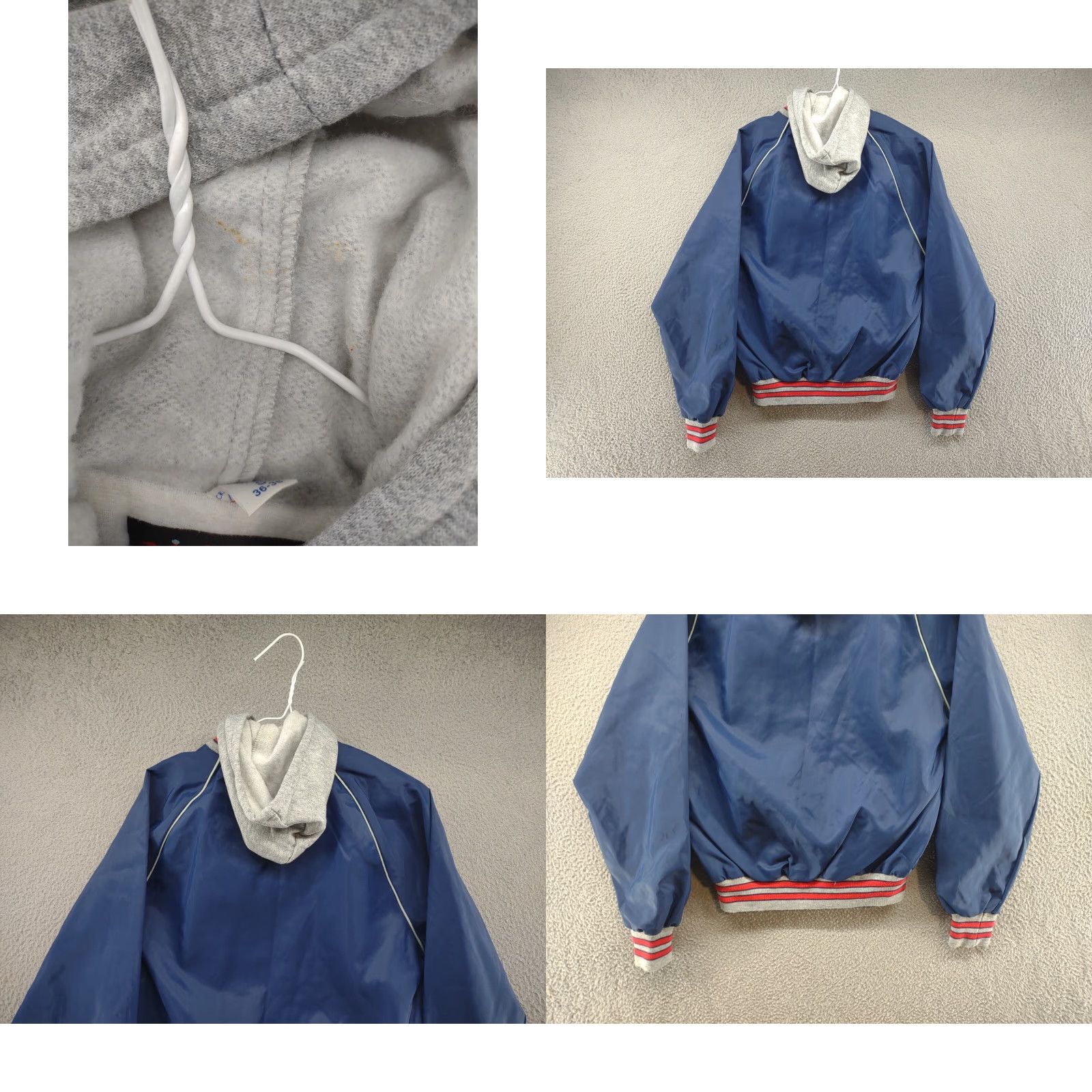 Vintage VINTAGE West Wind Mens Snap Up Satin Bomber Style Hooded Jacket S Jacket Bomber 90s retro Mens Size US S / EU 44-46 / 1 - 8 Thumbnail